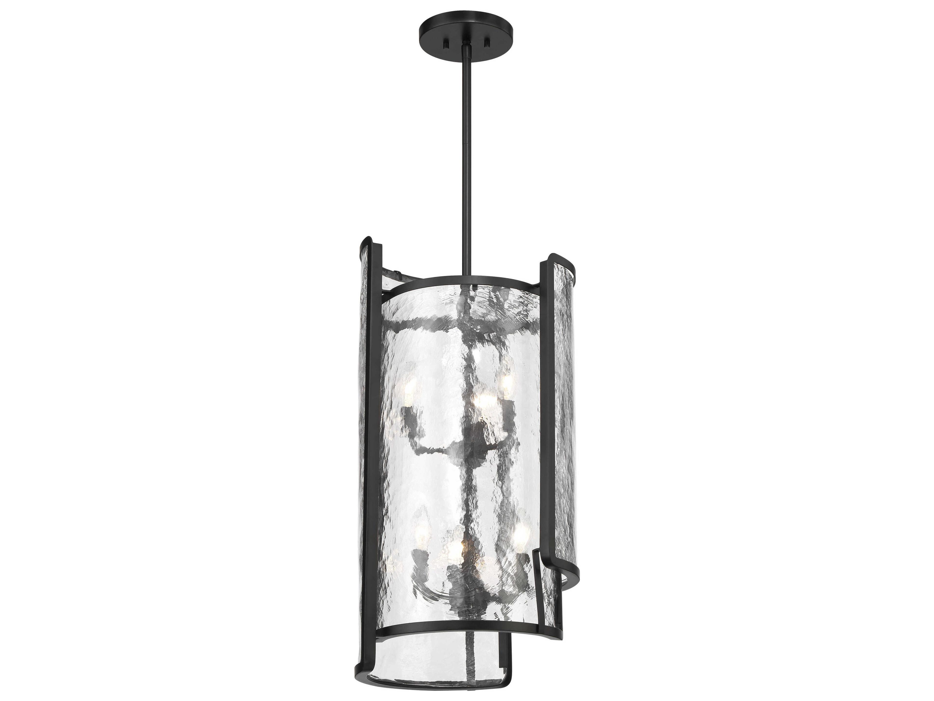 Bella Collina 6-Light Coal Black Cylinder Pendant