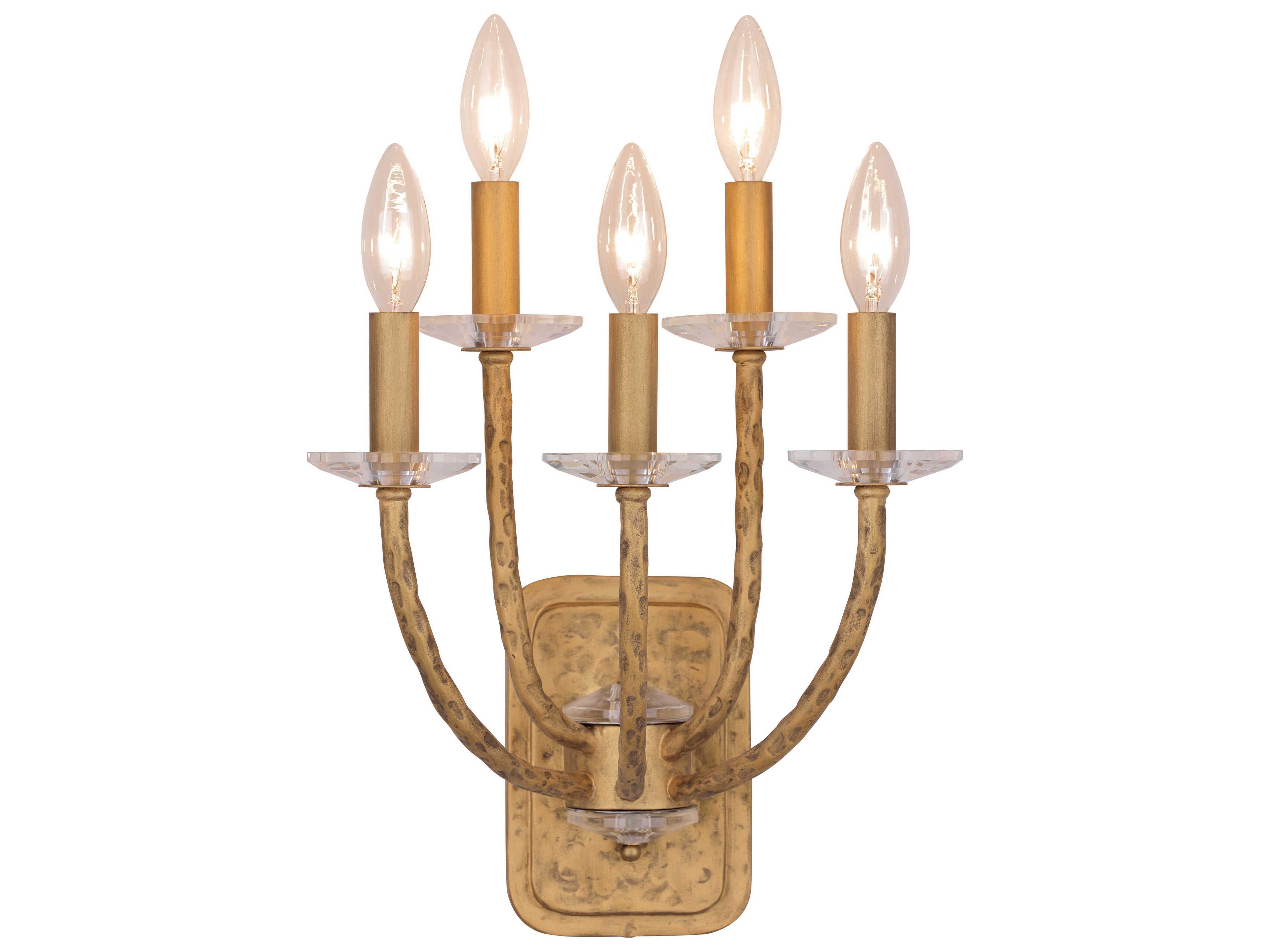 Atella 5-Light Silver Oxide Flecks Wall Sconce