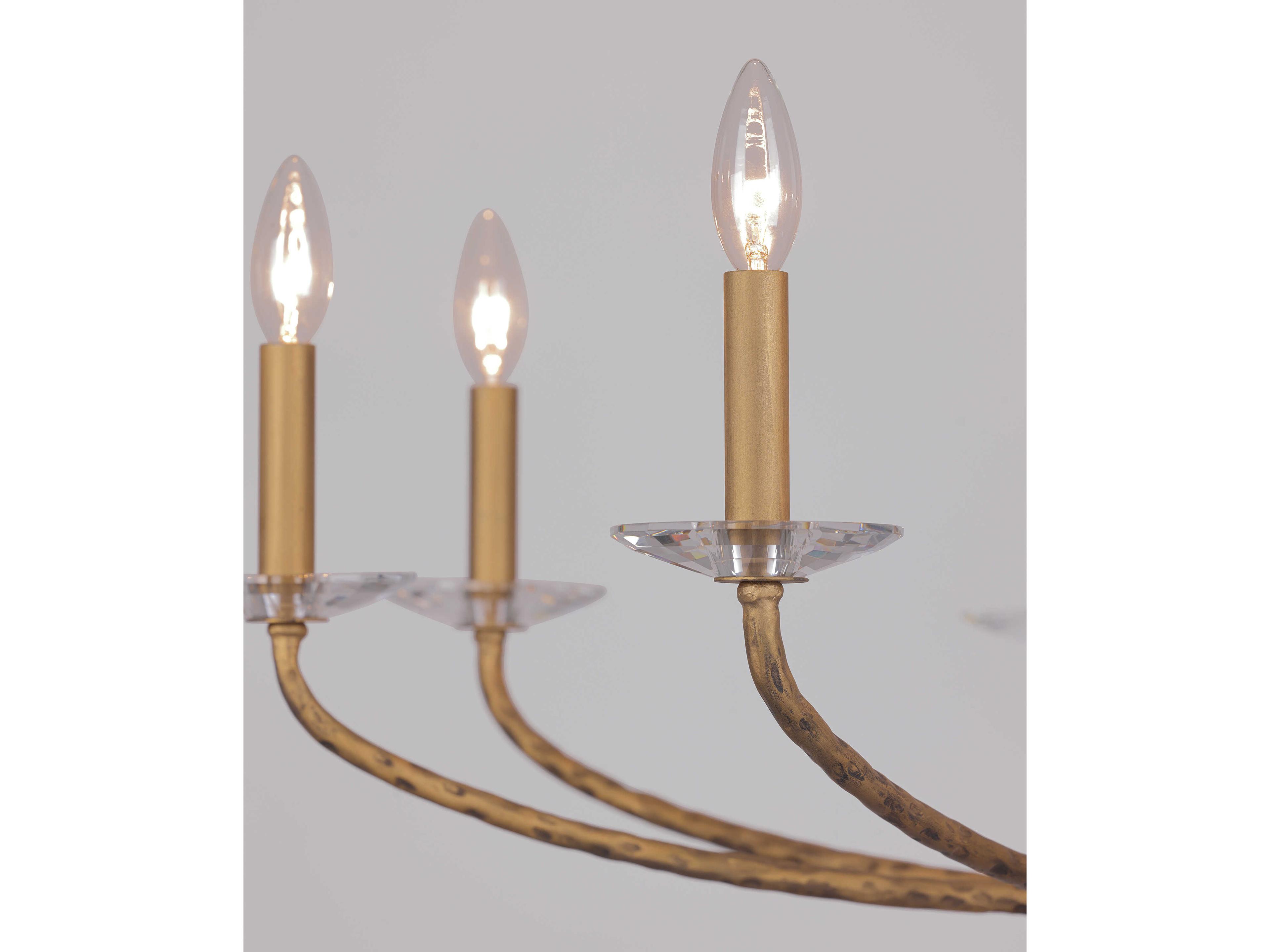 Minka Lavery Atella 8-Light Ashen Gold Candelabra Chandelier