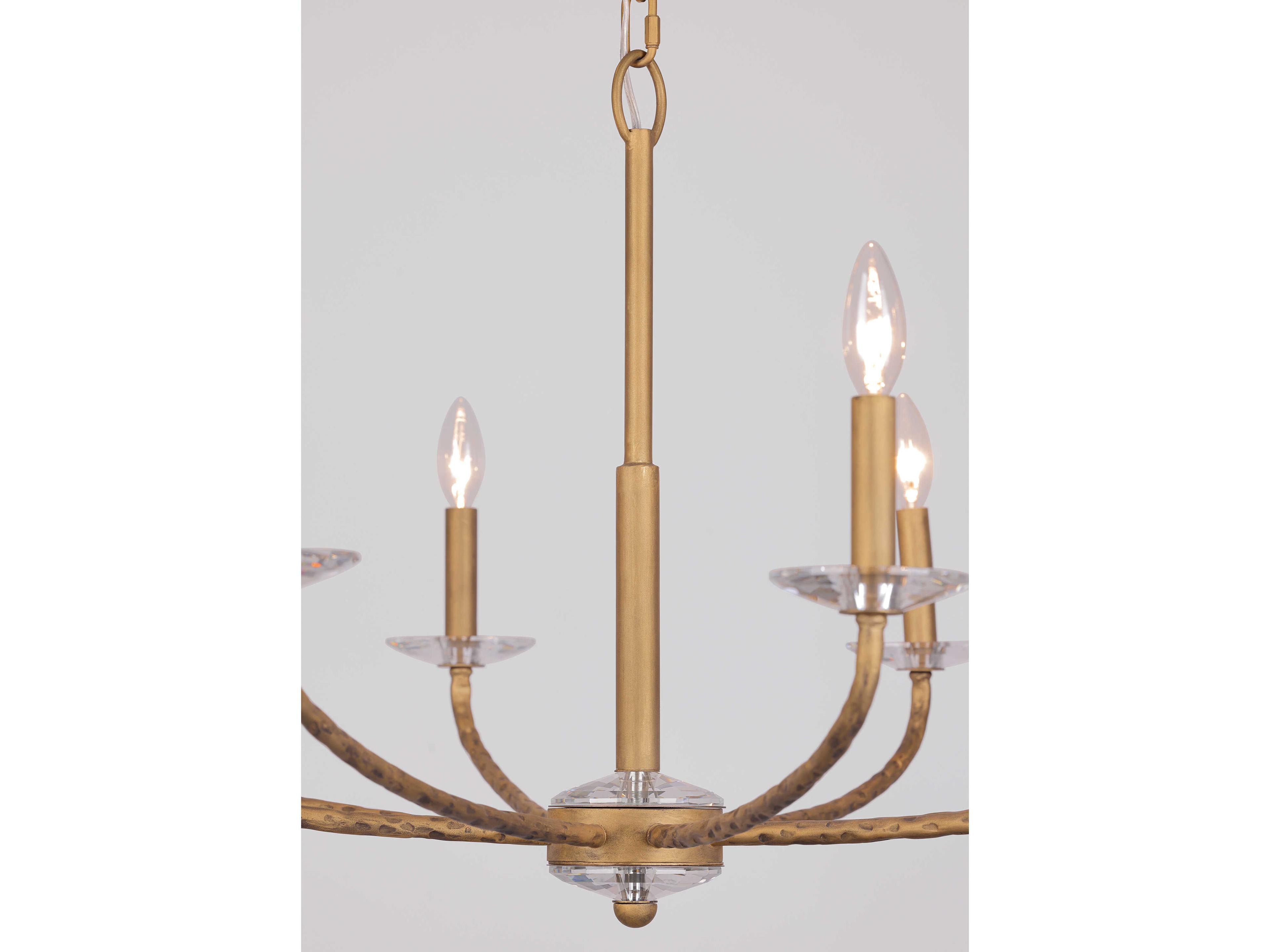 Minka Lavery Atella 8-Light Ashen Gold Candelabra Chandelier