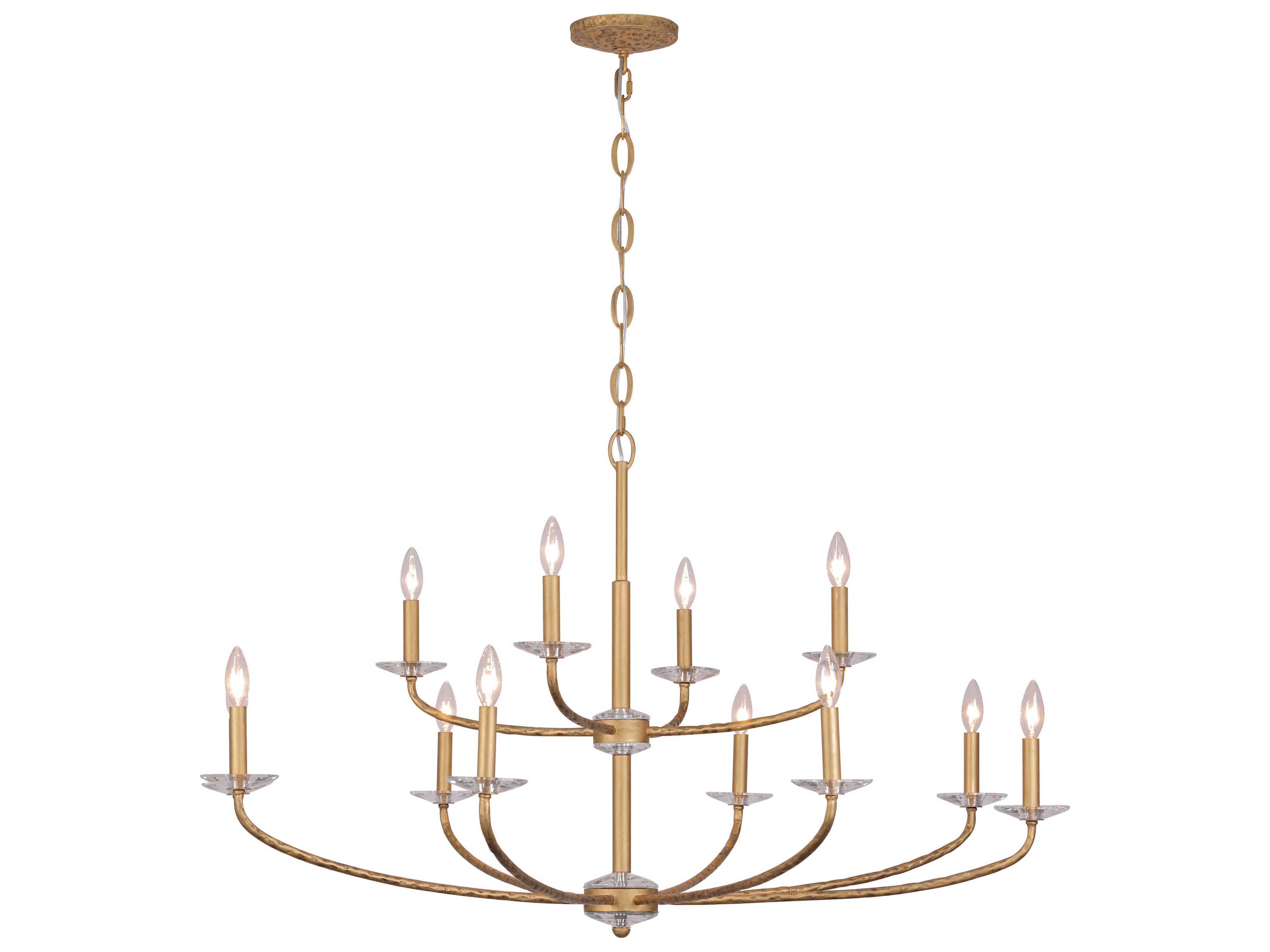 Minka Lavery Atella 12-Light Ashen Gold Candelabra Chandelier