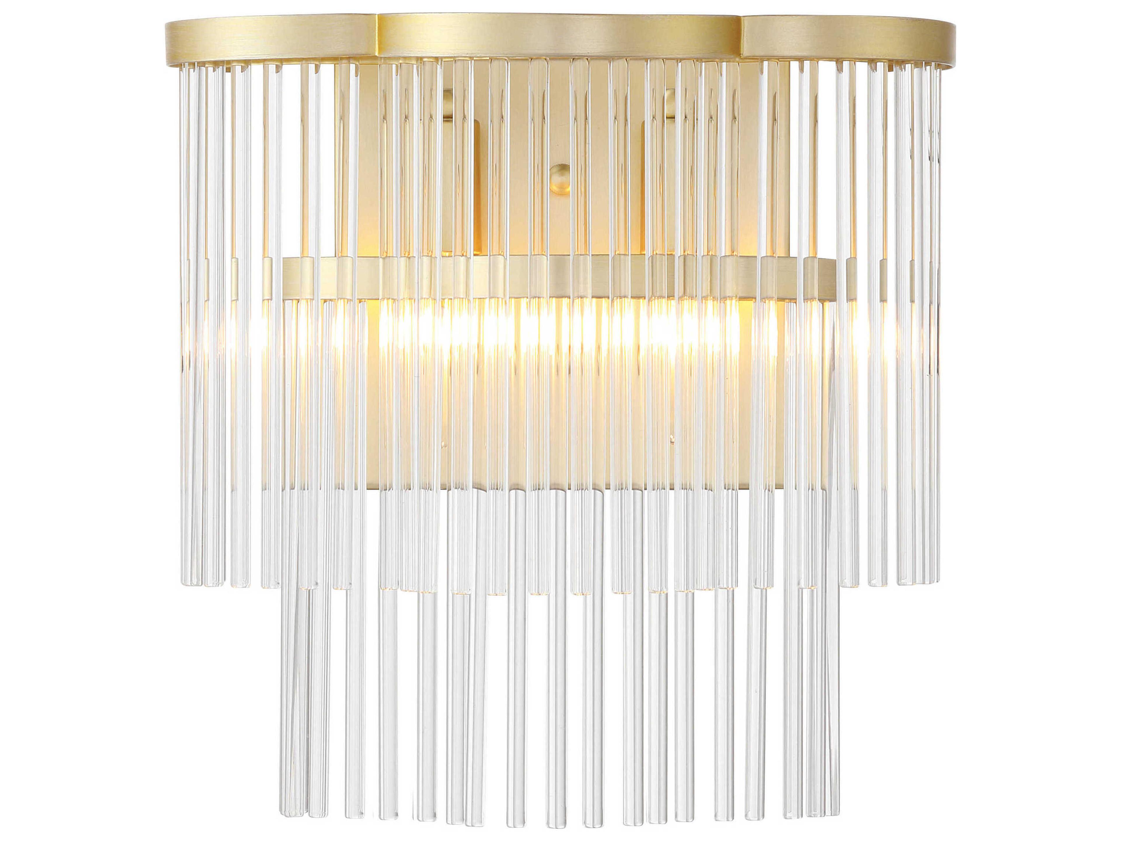 Azura 2-Light Heirloom Brass Wall Sconce