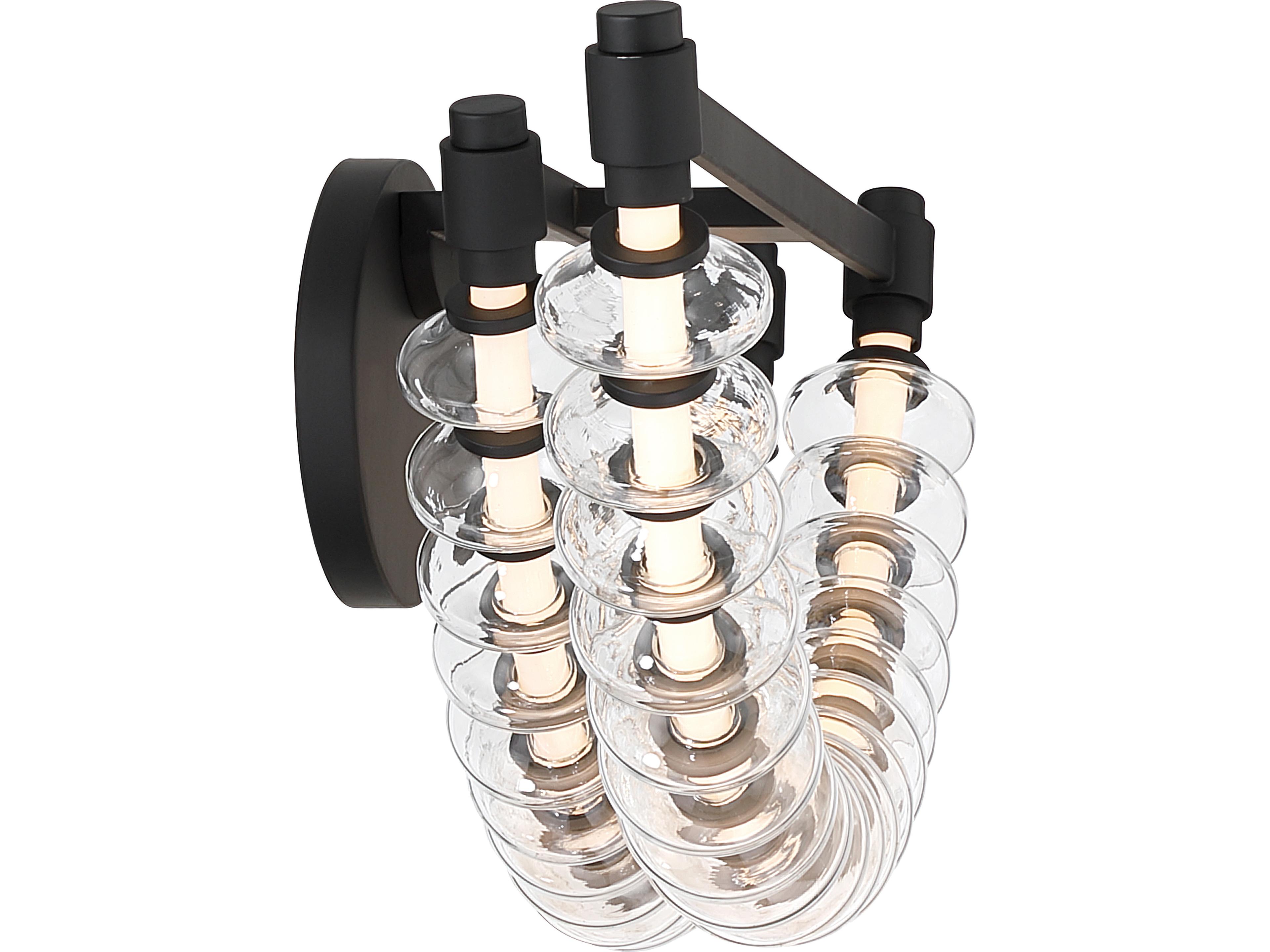 Minka Lavery Pearl Dark Matte Black Wall Sconce