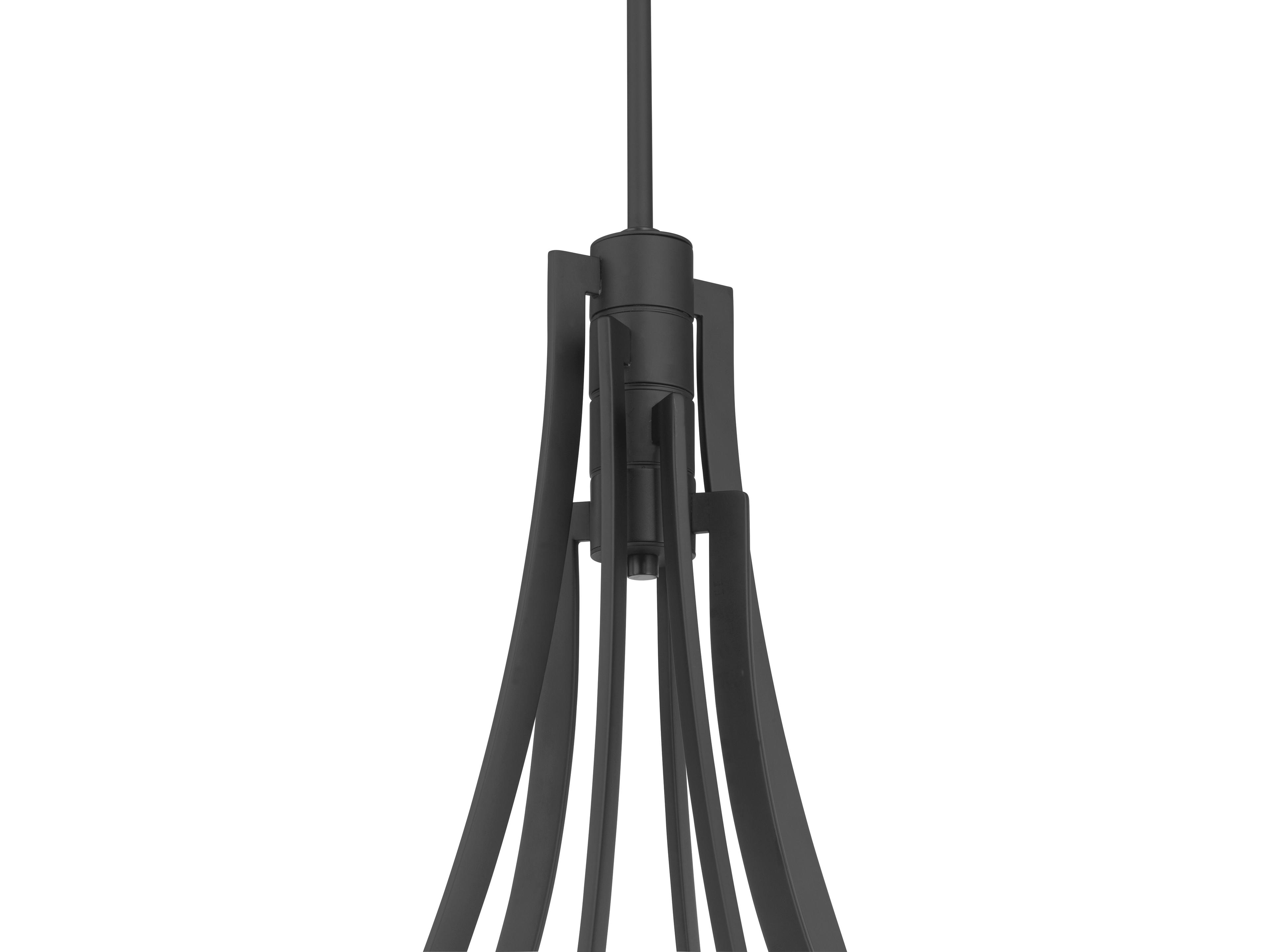 Minka Lavery Pearl Dark Matte Black Linear Chandelier