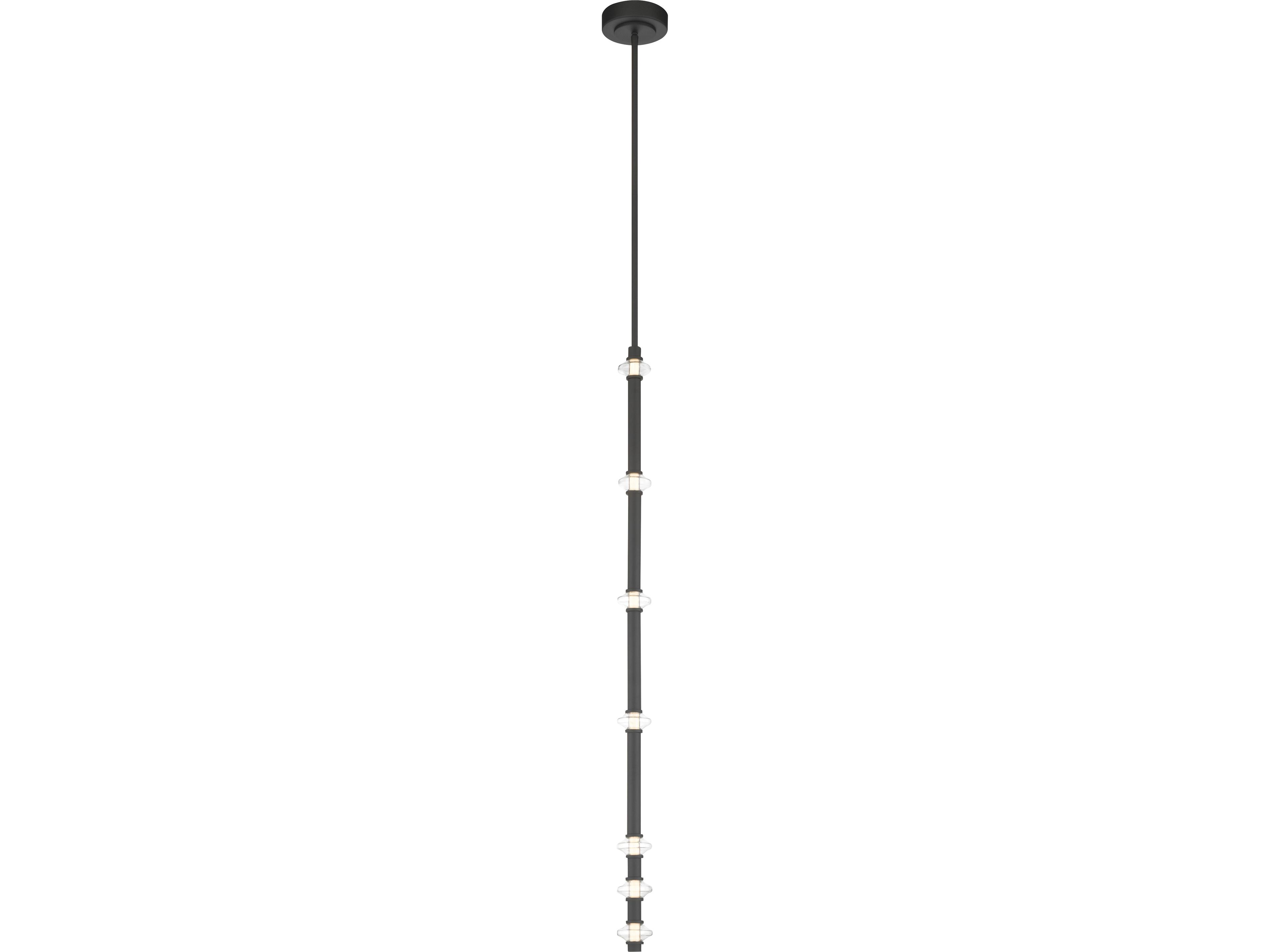 Pearl Dark Matte Black Linear Mini Pendant