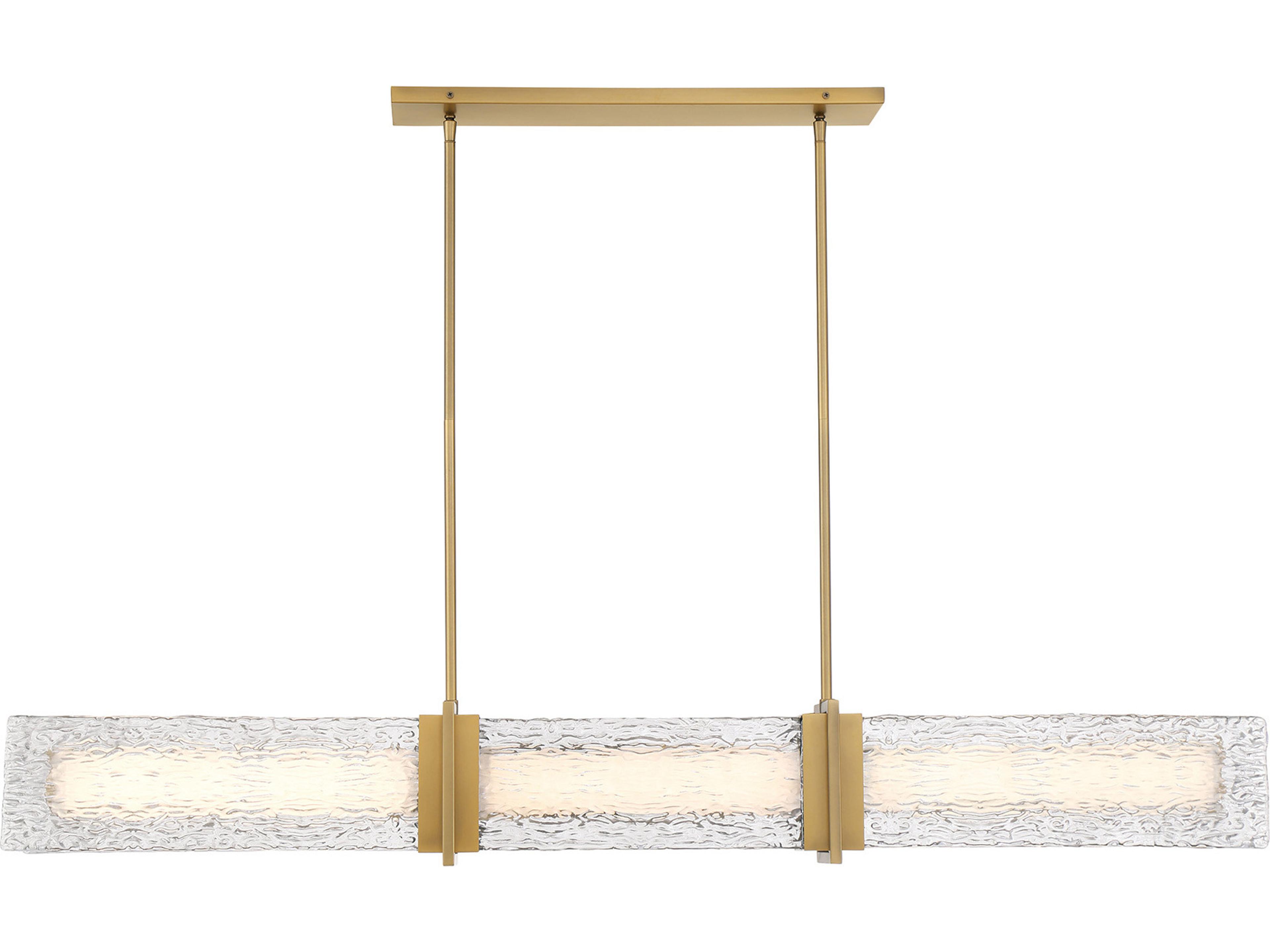 Lumina Legacy Brass Linear Island Pendant