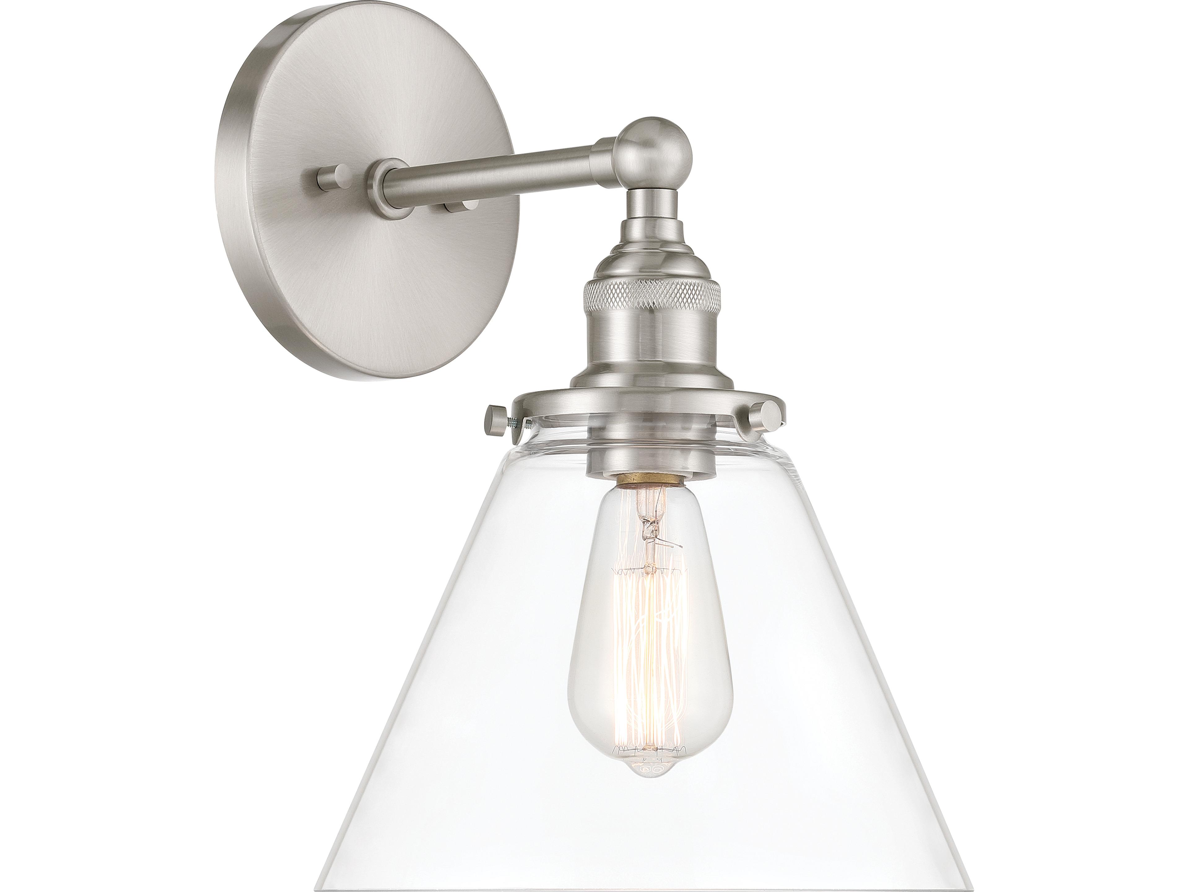 Barwell 1-Light Brushed Nickel Wall Sconce