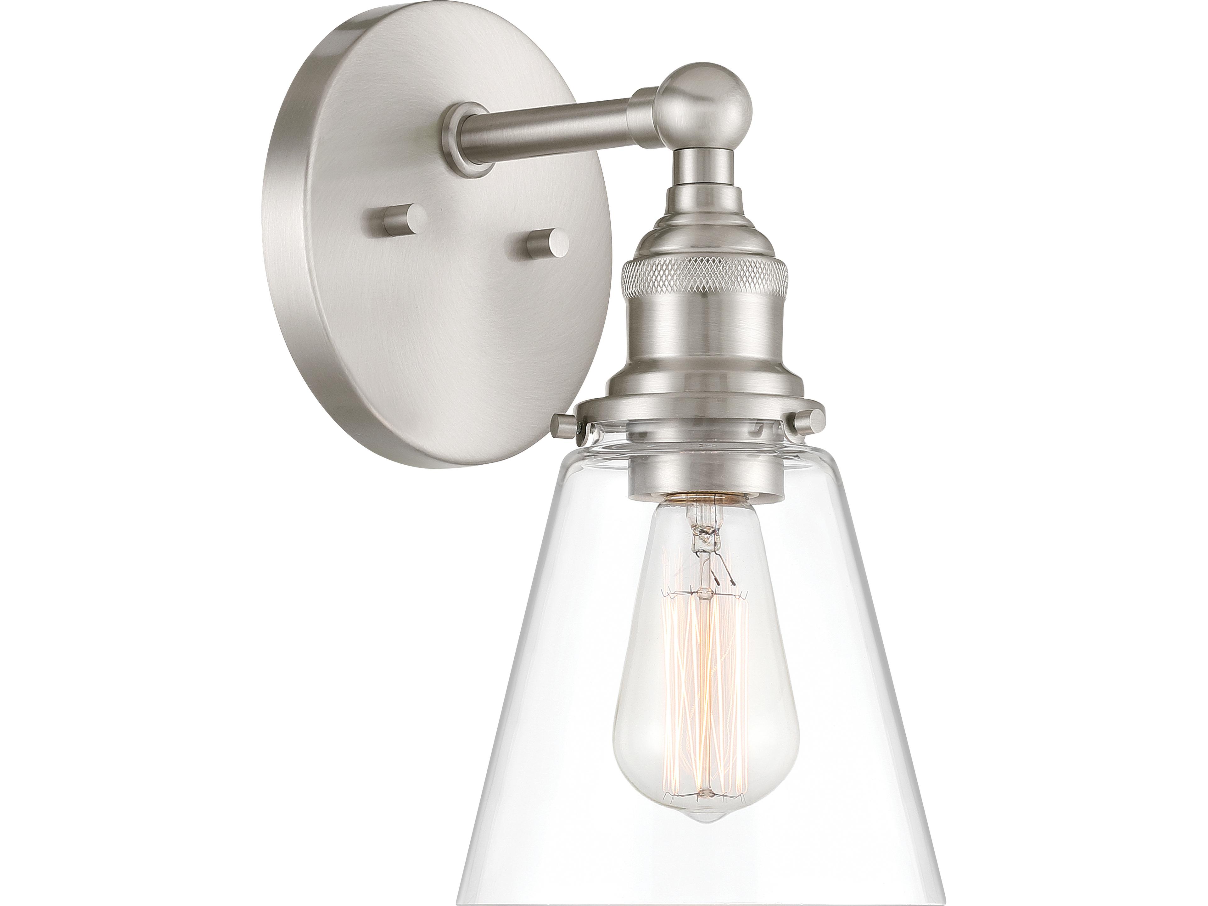 Barwell 1-Light Brushed Nickel Wall Sconce