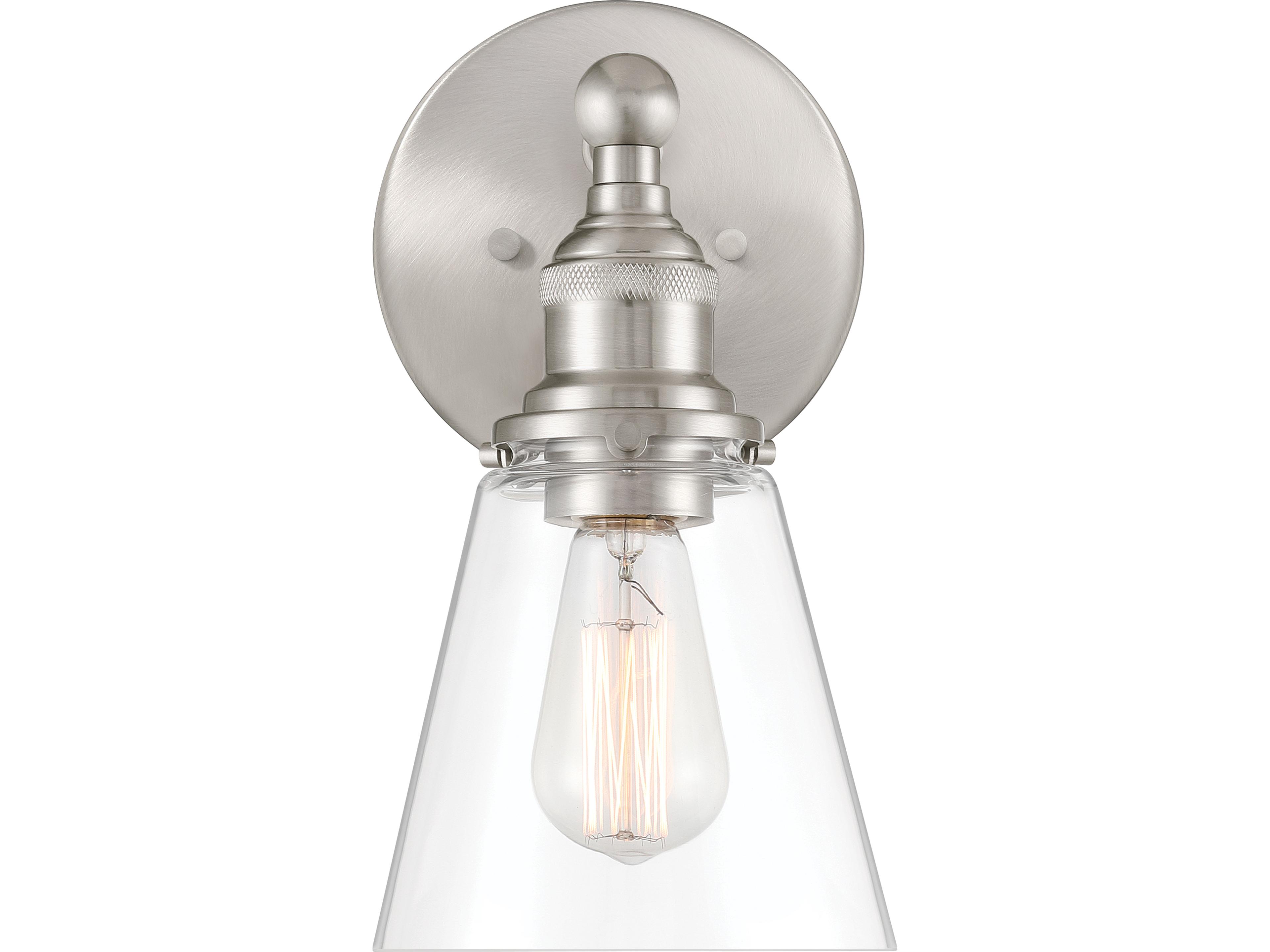 Minka Lavery Barwell 1-Light Brushed Nickel Wall Sconce