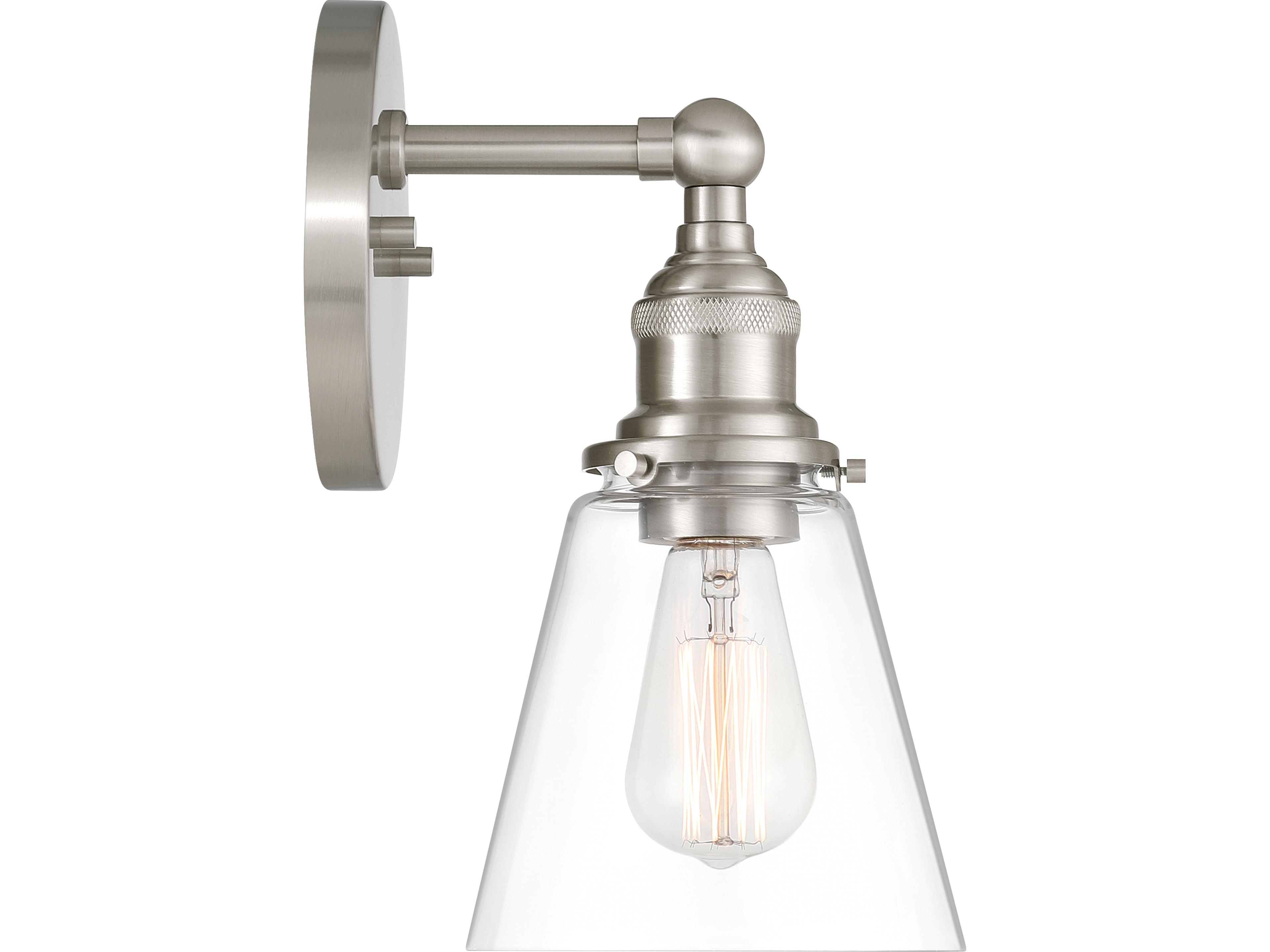 Minka Lavery Barwell 1-Light Brushed Nickel Wall Sconce