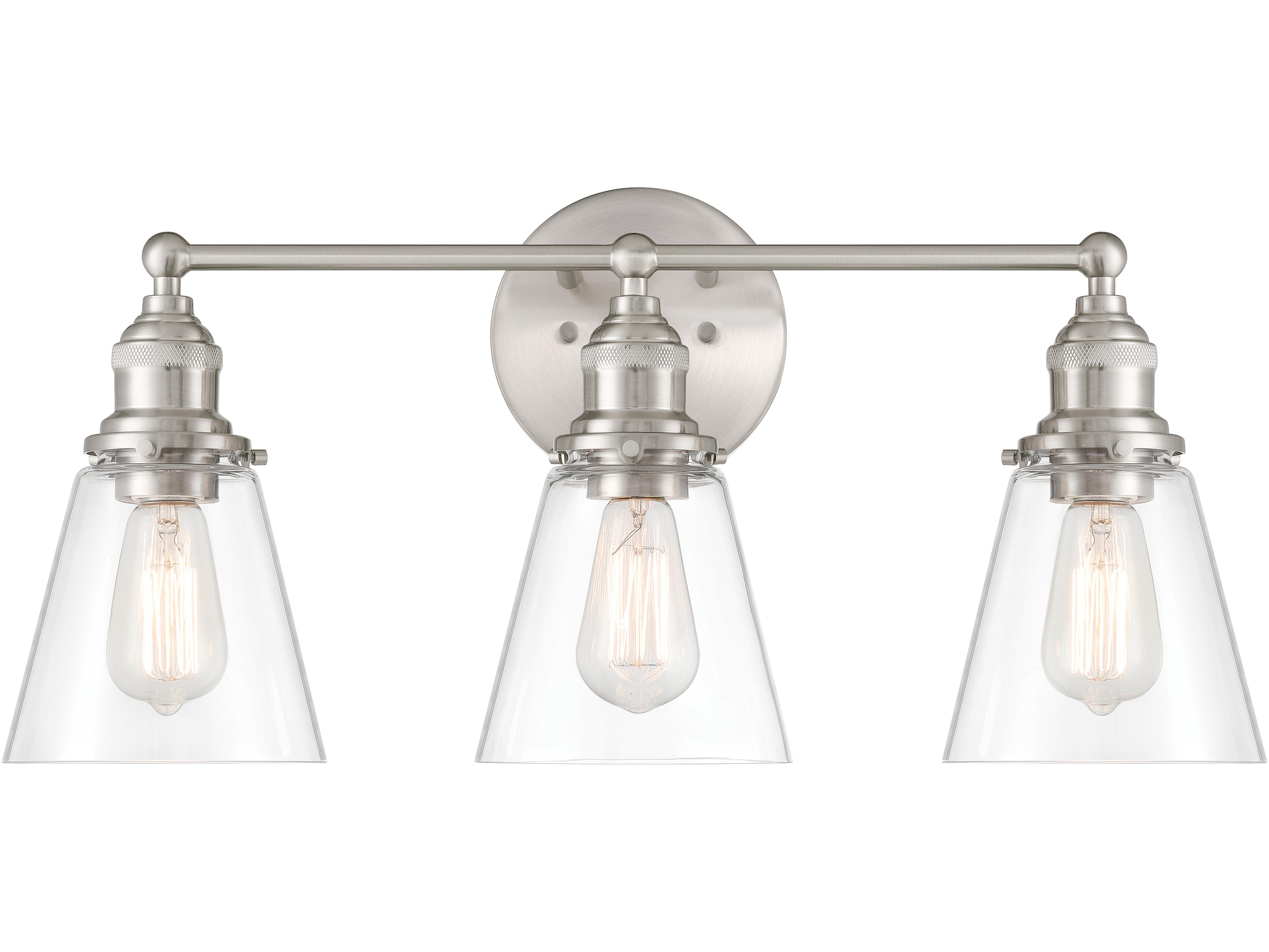 Minka Lavery Barwell 3-Light Brushed Nickel Vanity Light