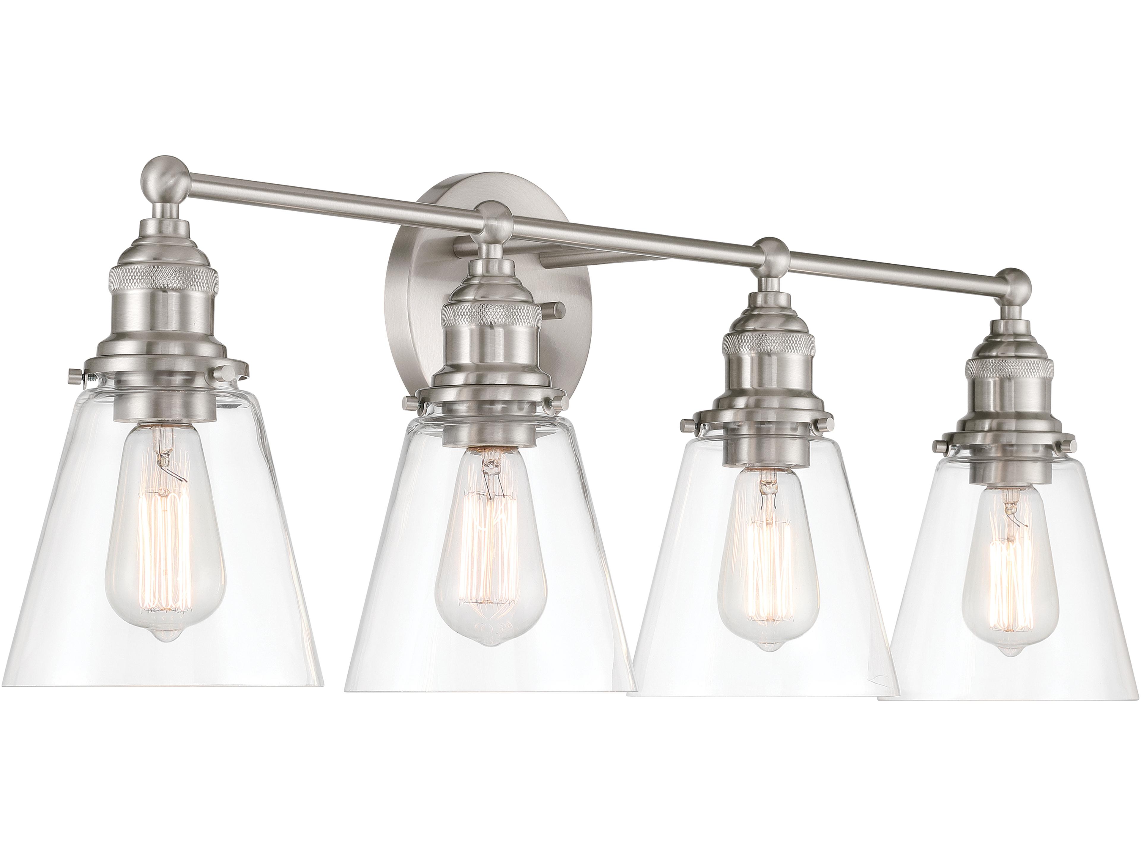 Minka Lavery Barwell 4-Light Brushed Nickel Vanity Light