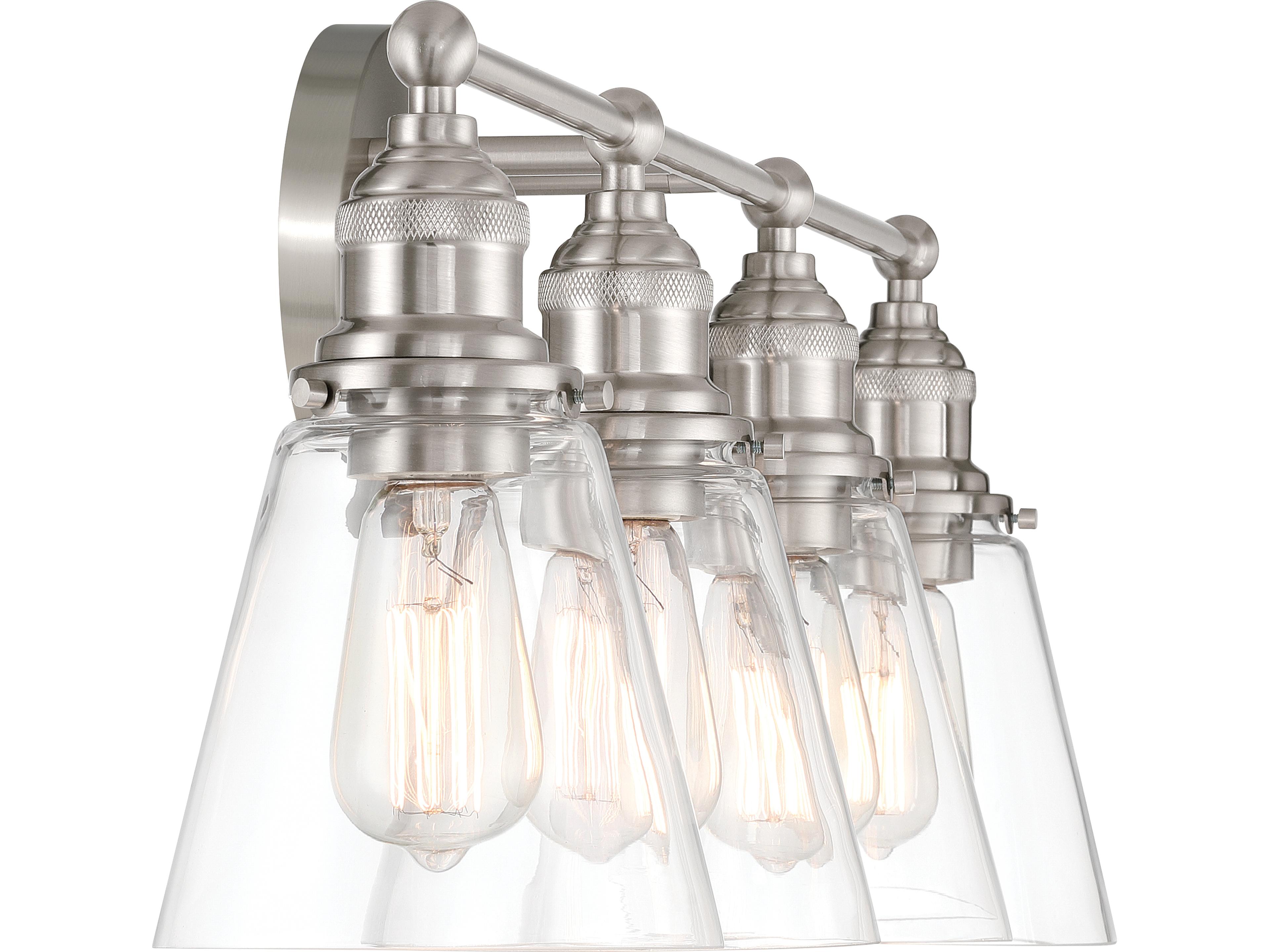 Minka Lavery Barwell 4-Light Brushed Nickel Vanity Light