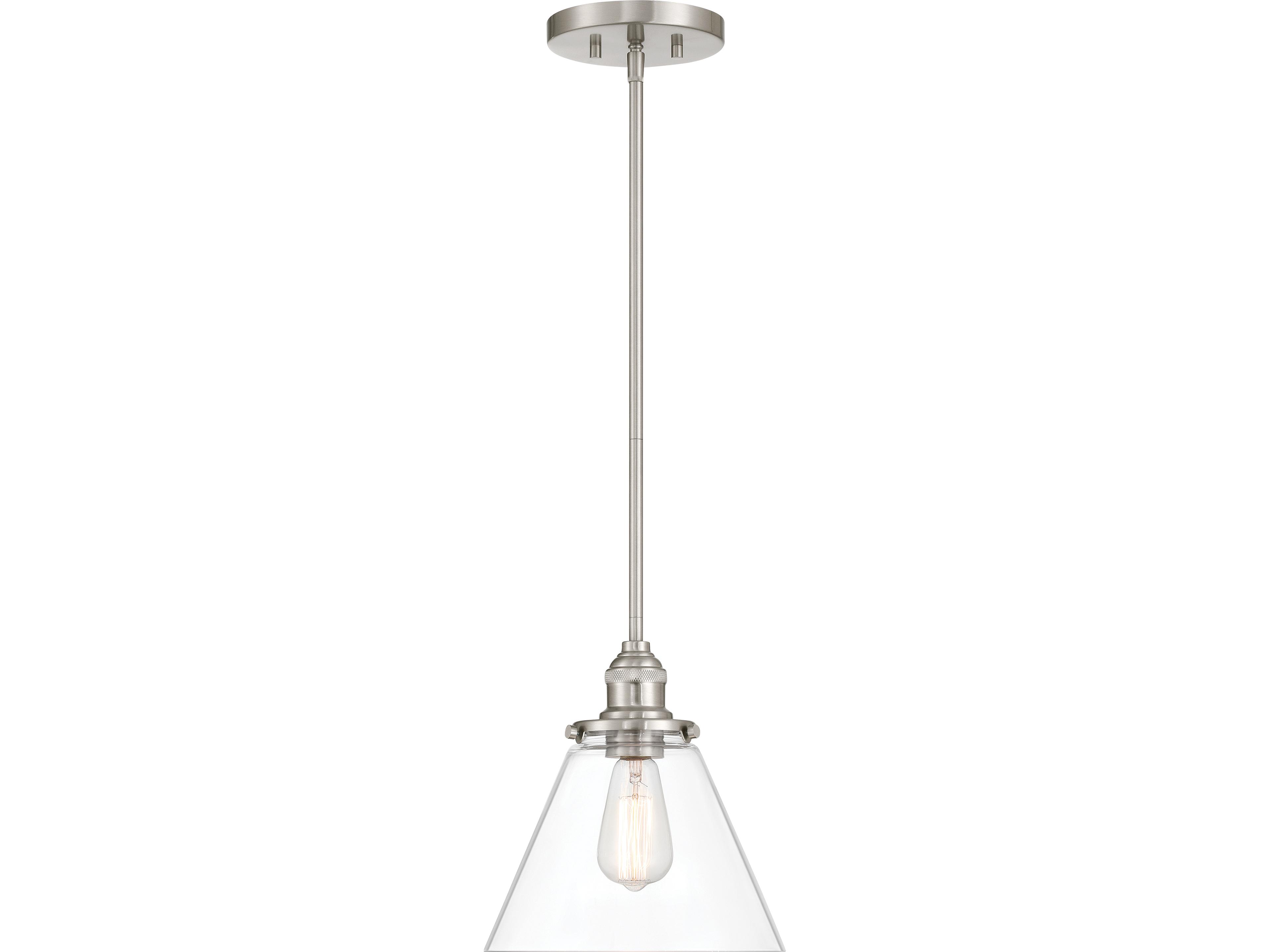 Barwell 1-Light Brushed Nickel Mini Pendant