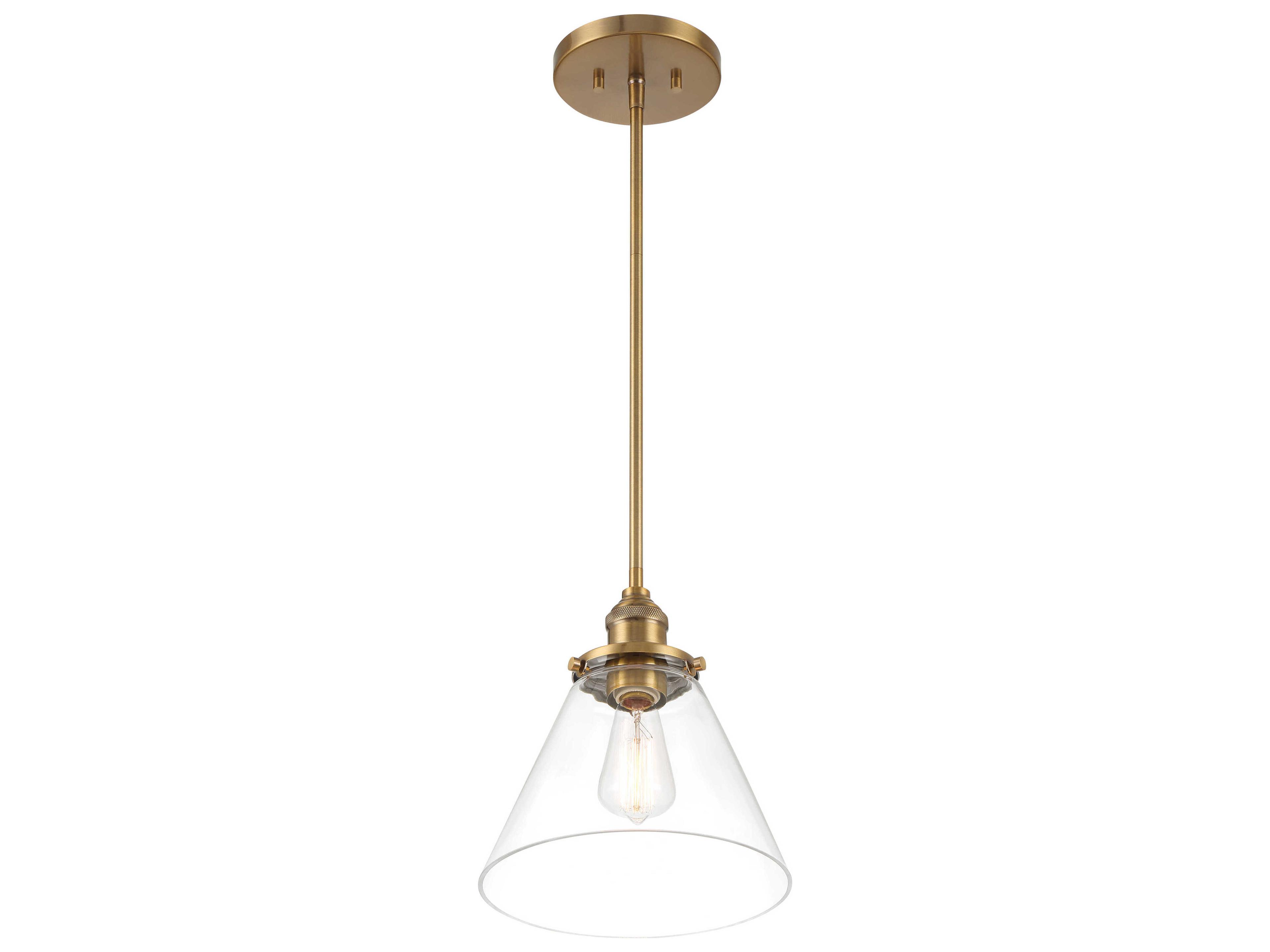 Minka Lavery Barwell 1-Light Oxidized Aged Brass Mini Pendant