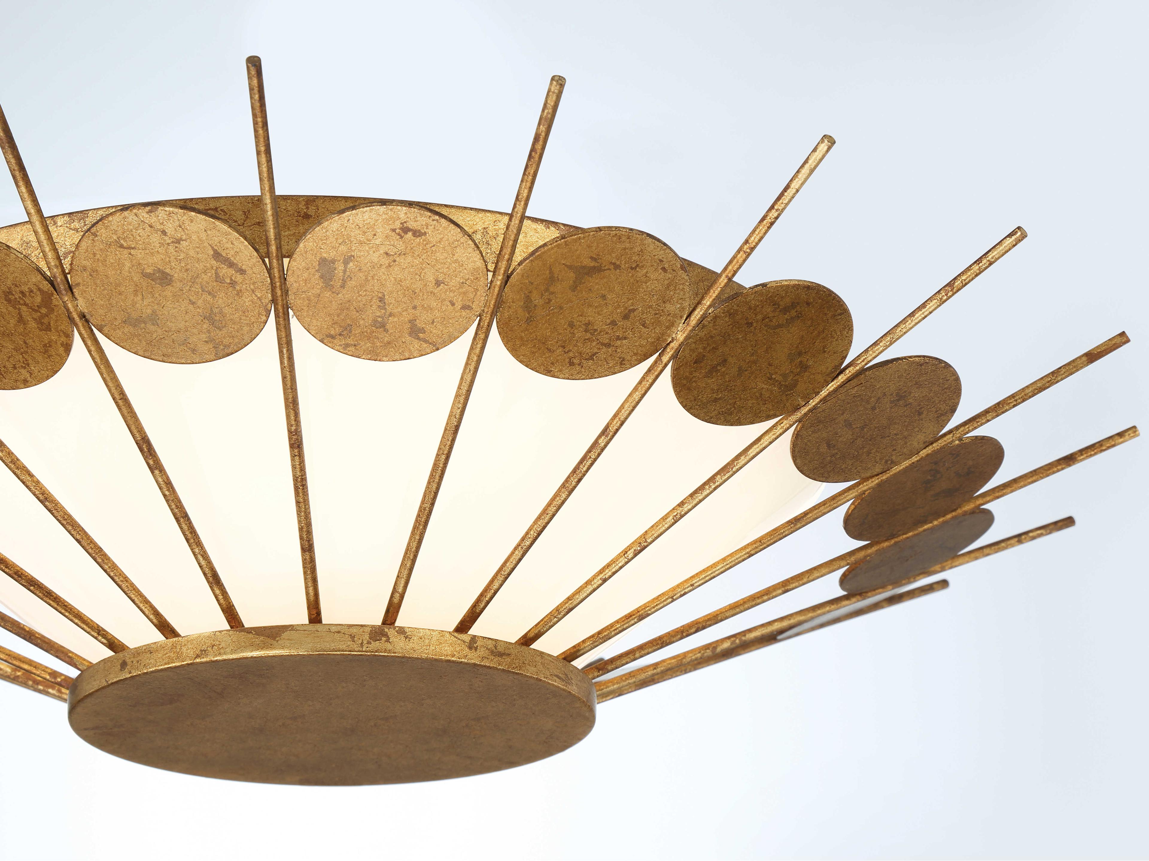 Minka Lavery Capieso 1-Light Elara Gold Bowl Flush Mount