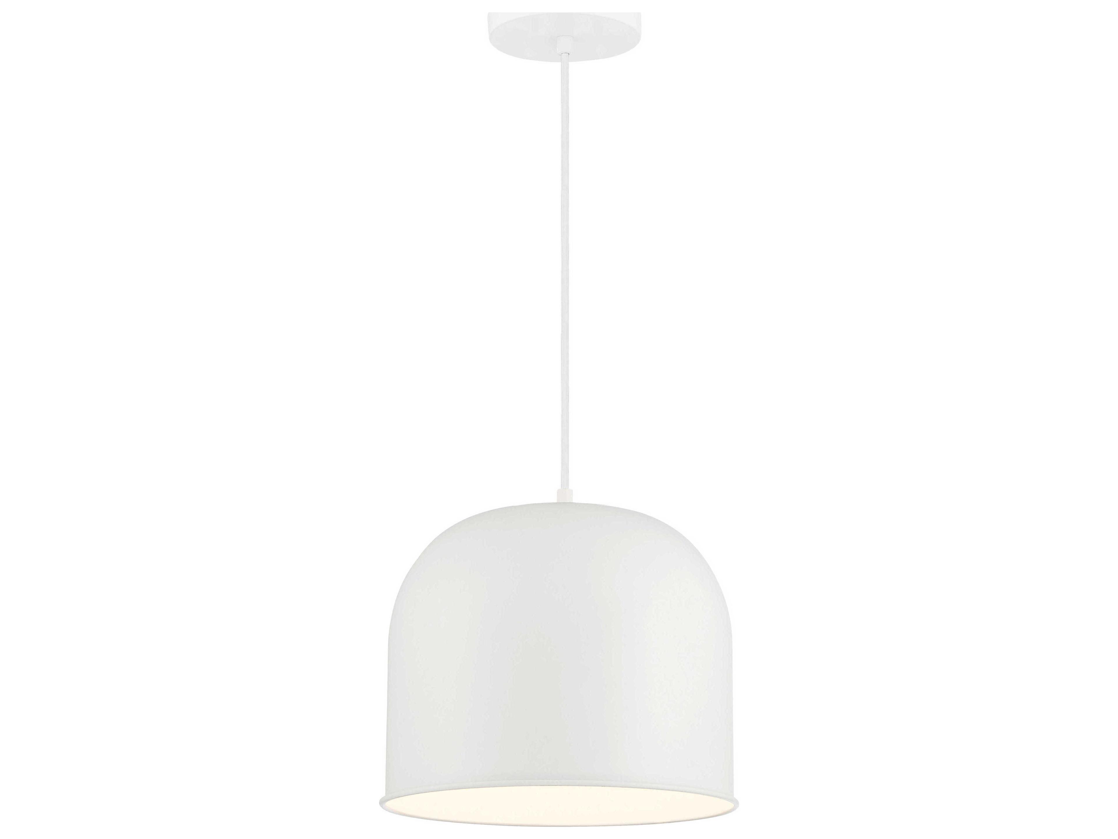 Vantage 1-Light White Dome Mini Pendant