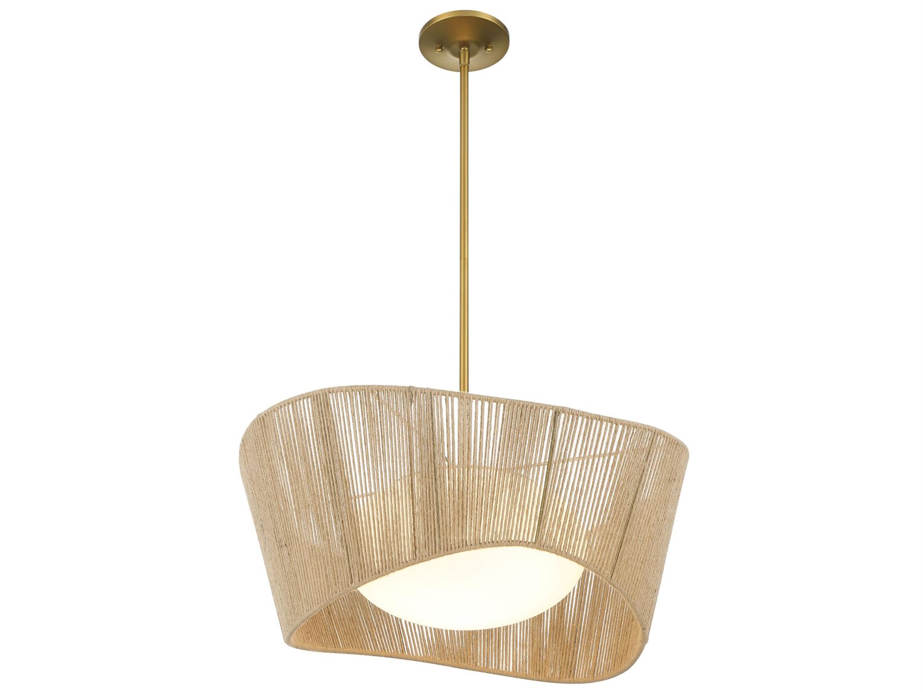 Minka Lavery Key Largo 1-Light Soft Brass Glass Globe Pendant