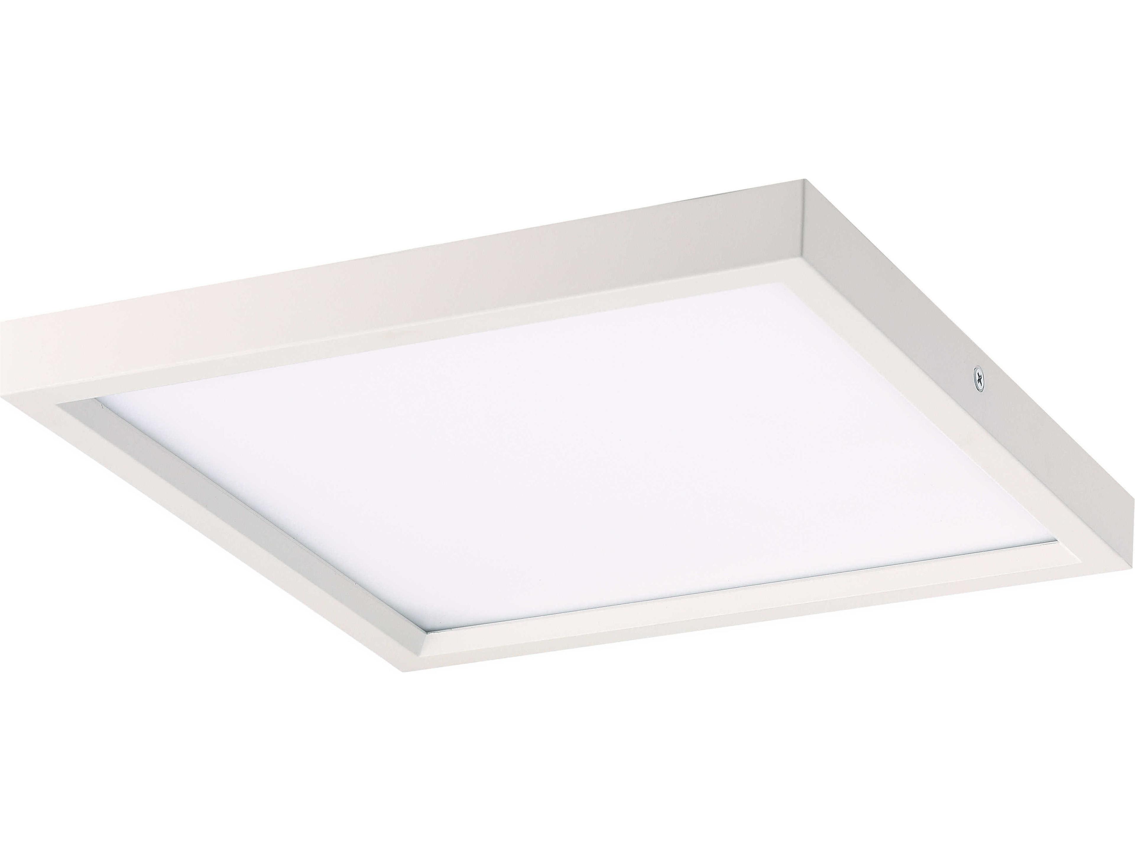 1-Light White LED Flush Mount