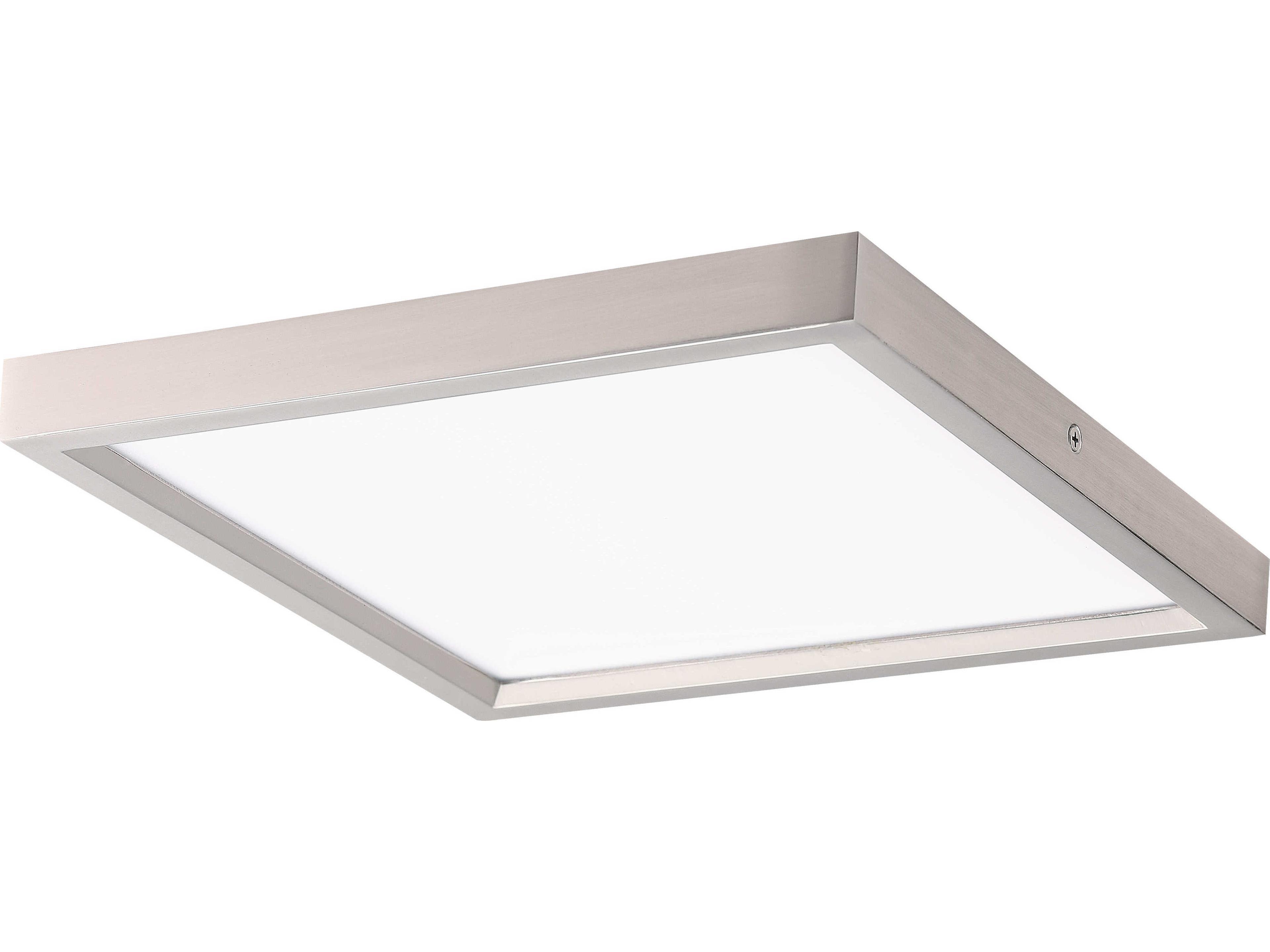 1-Light Brushed Nickel LED Flush Mount
