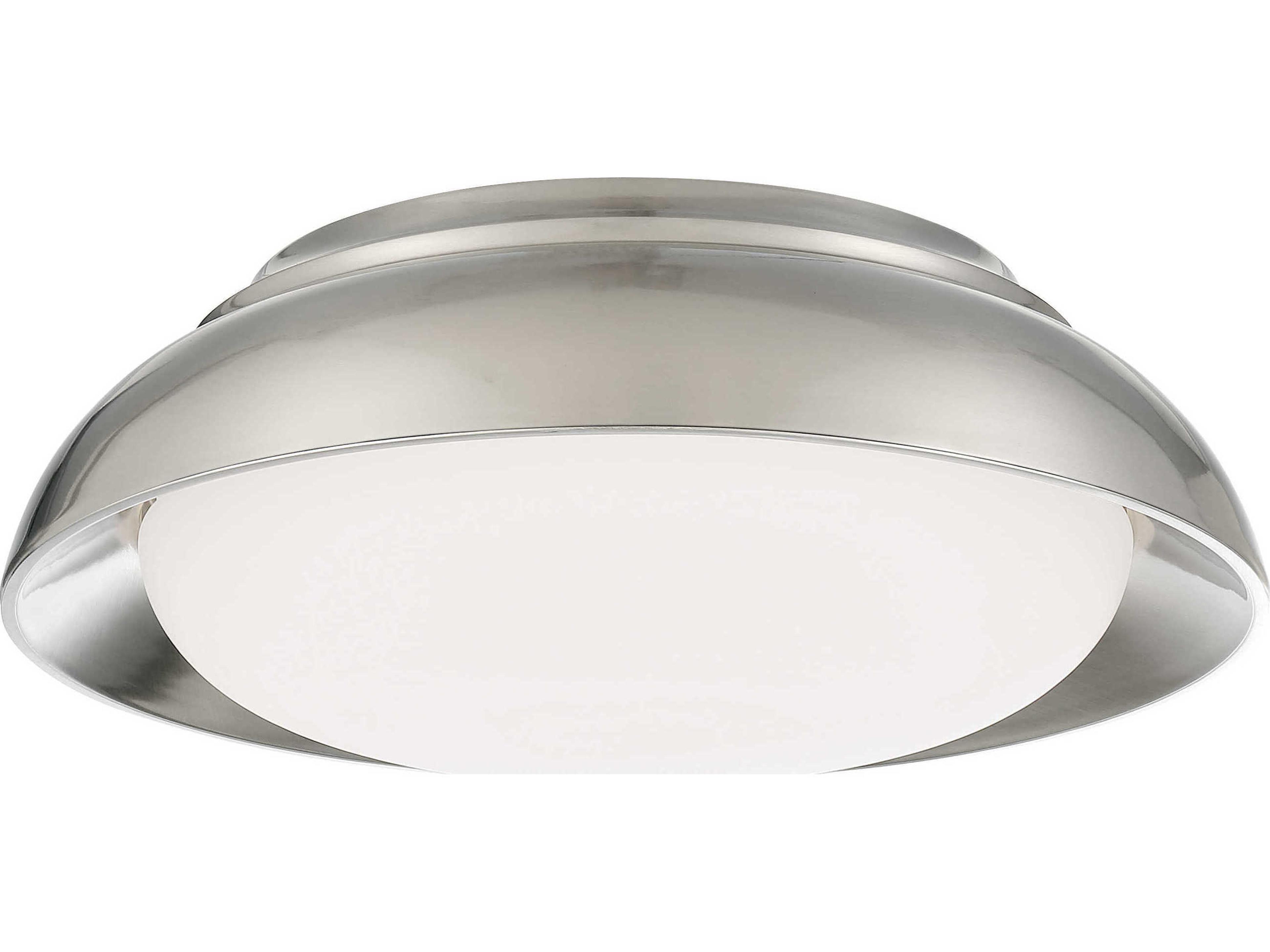 Minka Lavery 1-Light Brushed Nickel LED Bowl Flush Mount