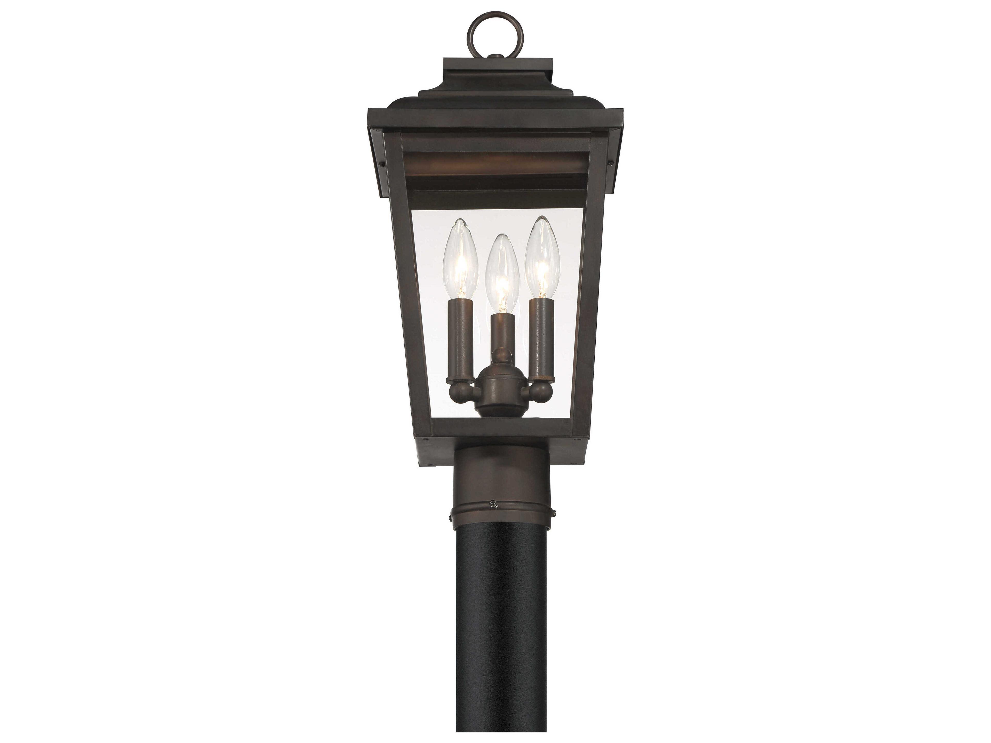 Minka Lavery Irvington Manor 3-Light Outdoor Post Light