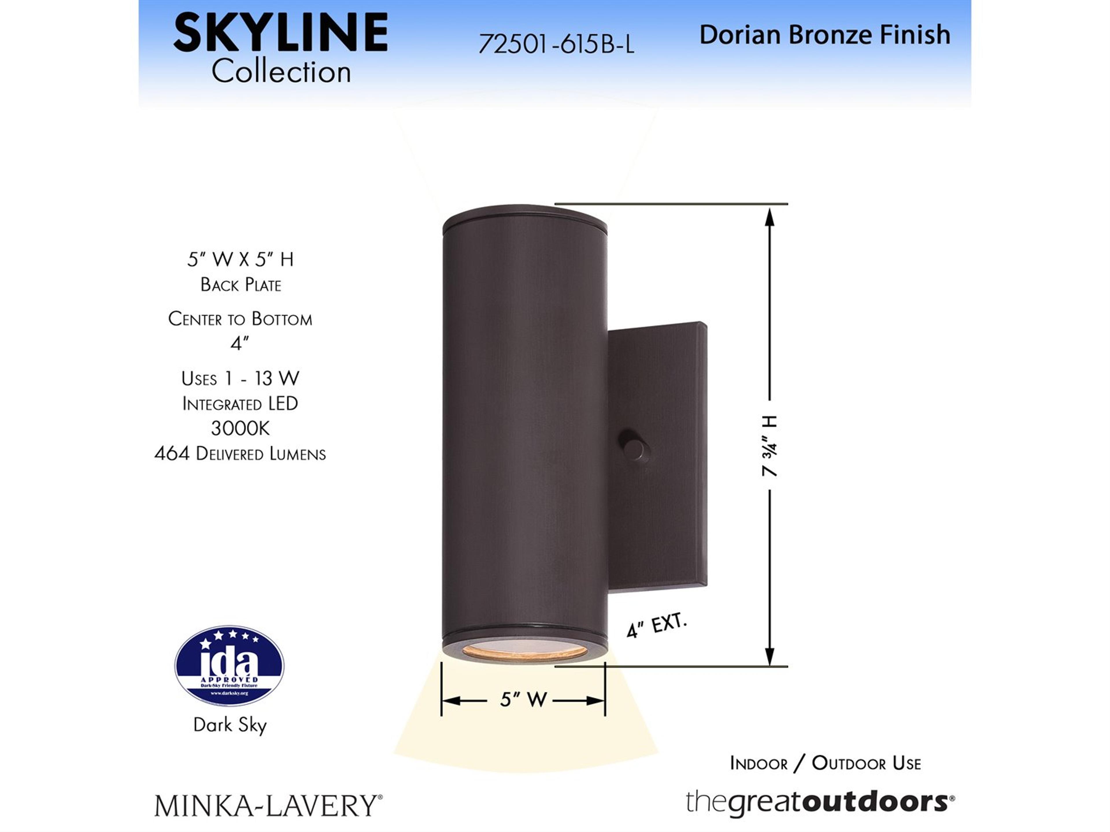 Minka Lavery Skyline Industrial LED Outdoor Wall Light