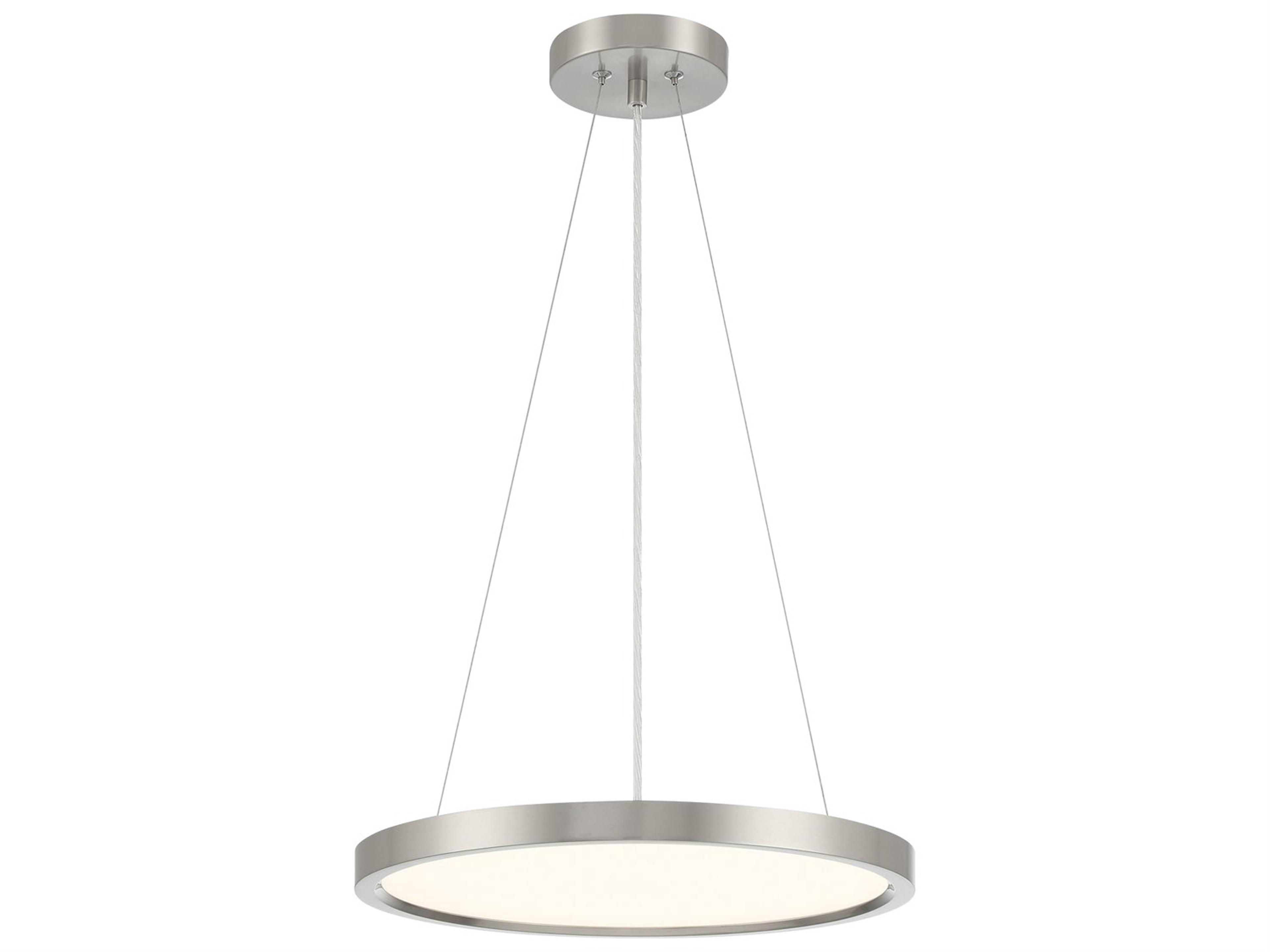 Vantage 1-Light Brushed Nickel LED Pendant