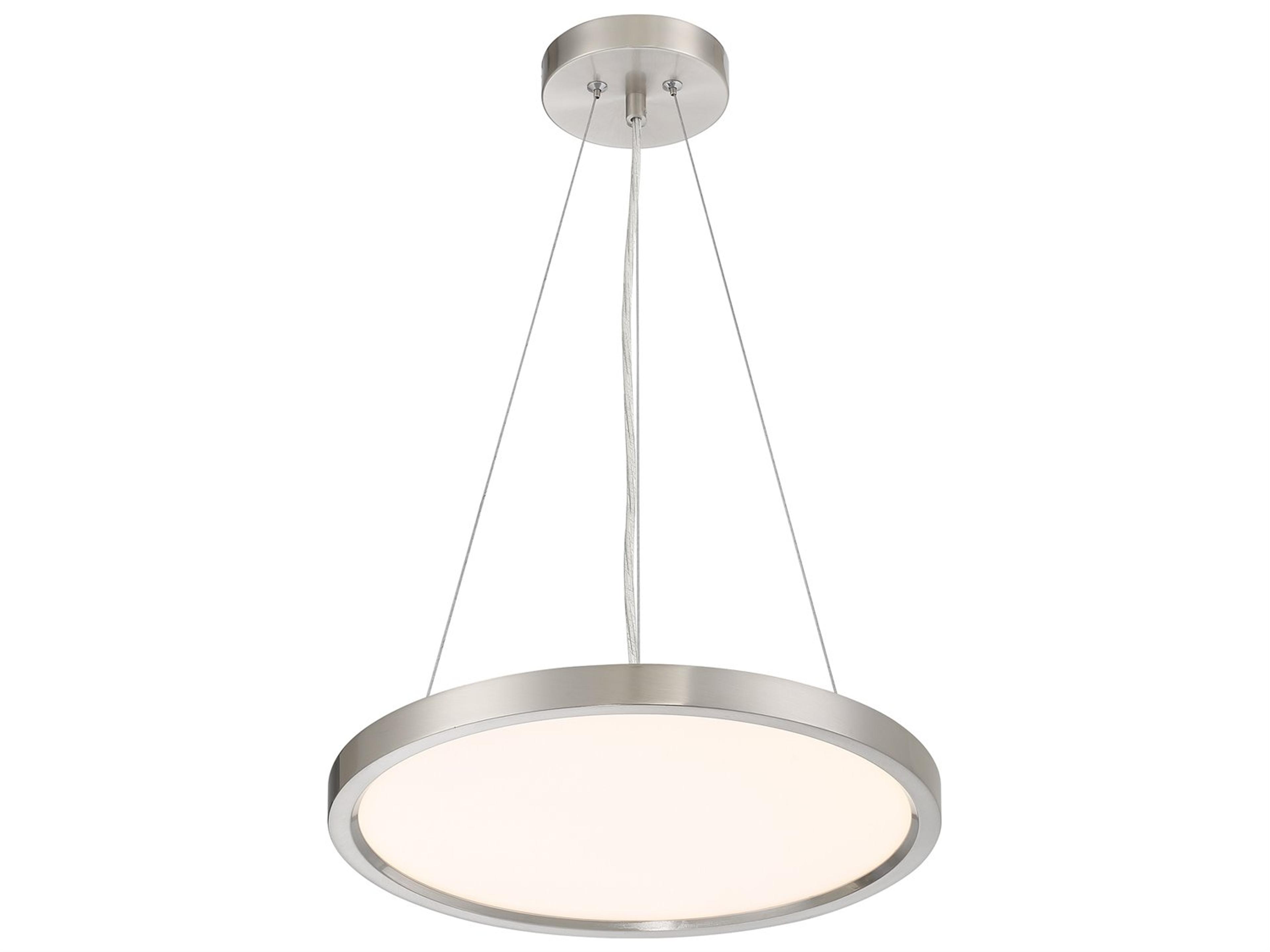 Minka Lavery Vantage 1-Light Brushed Nickel LED Pendant