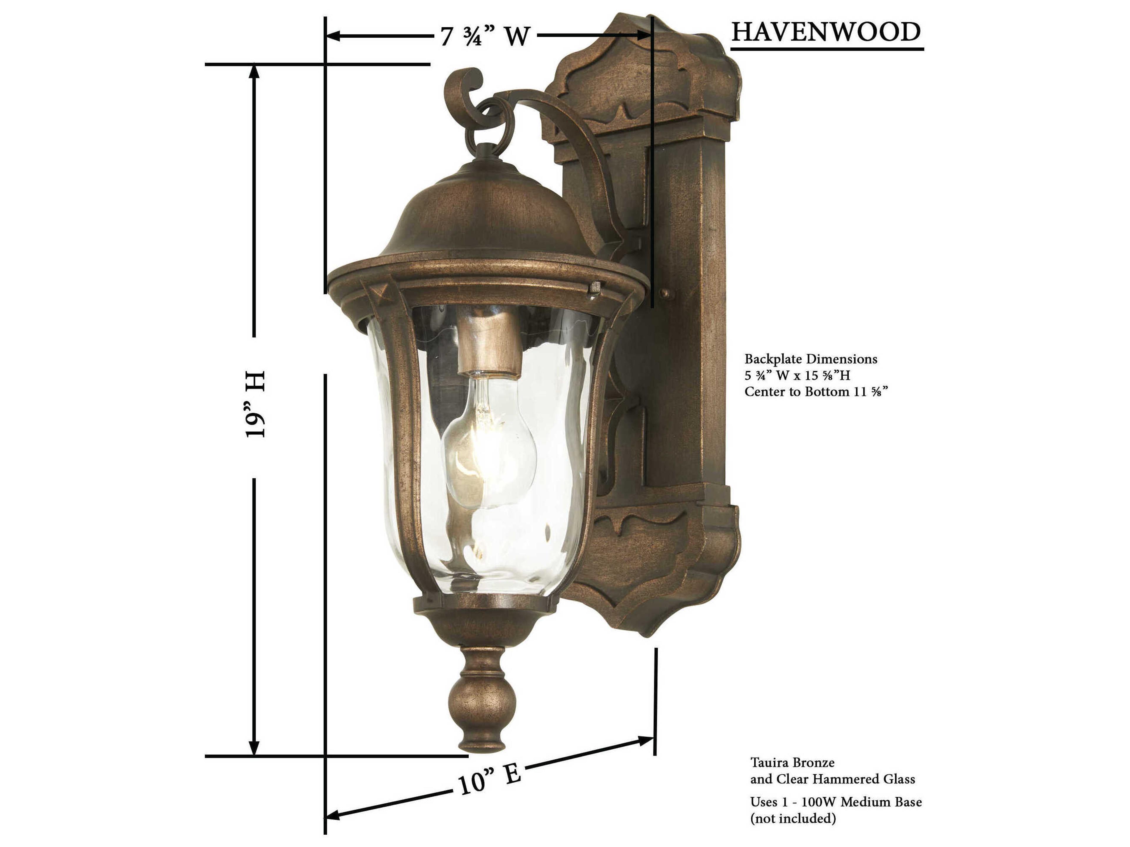 Minka Lavery Havenwood 1 - Light Outdoor Wall Light
