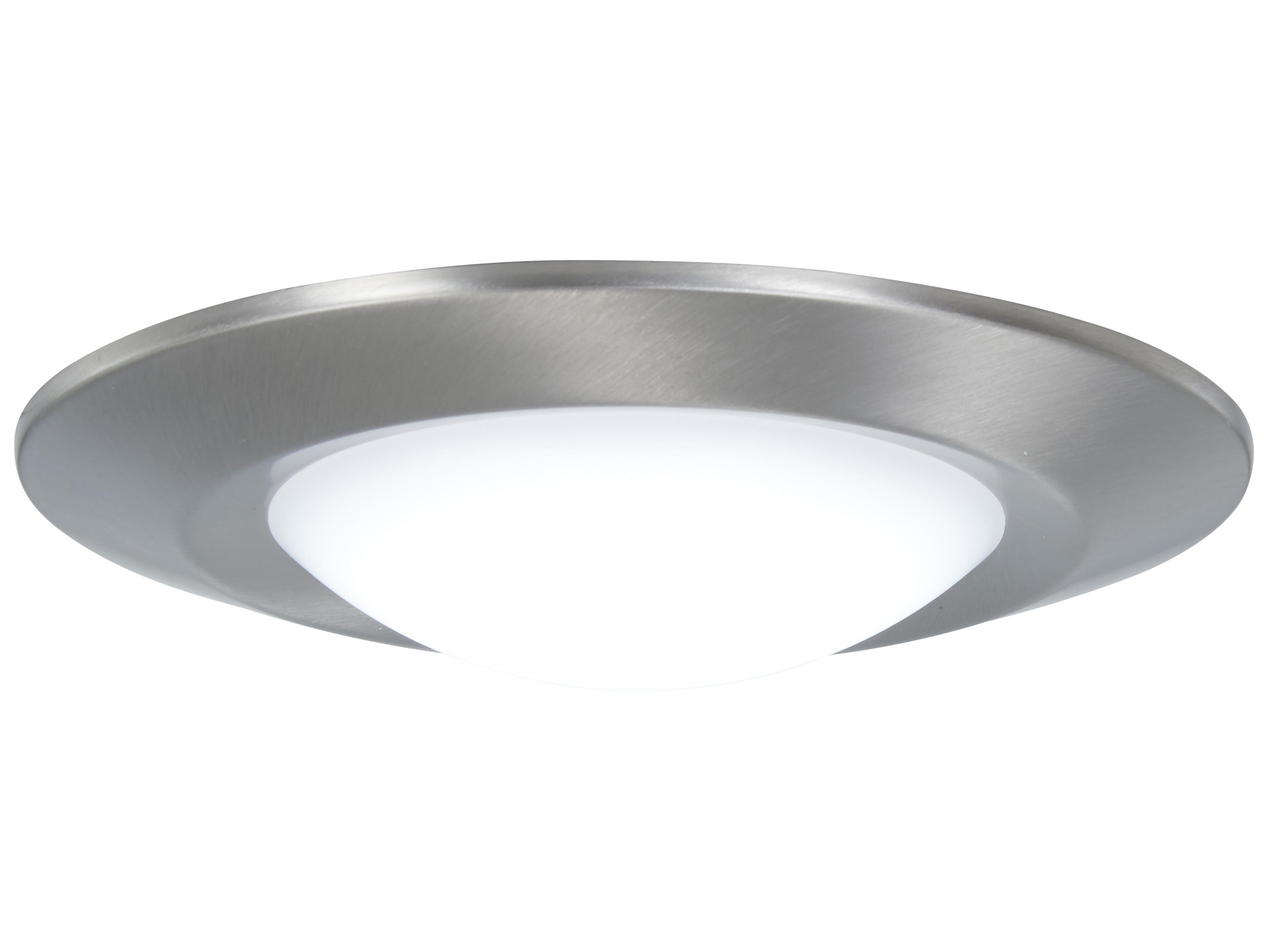1-Light Brushed Nickel LED Bowl Flush Mount