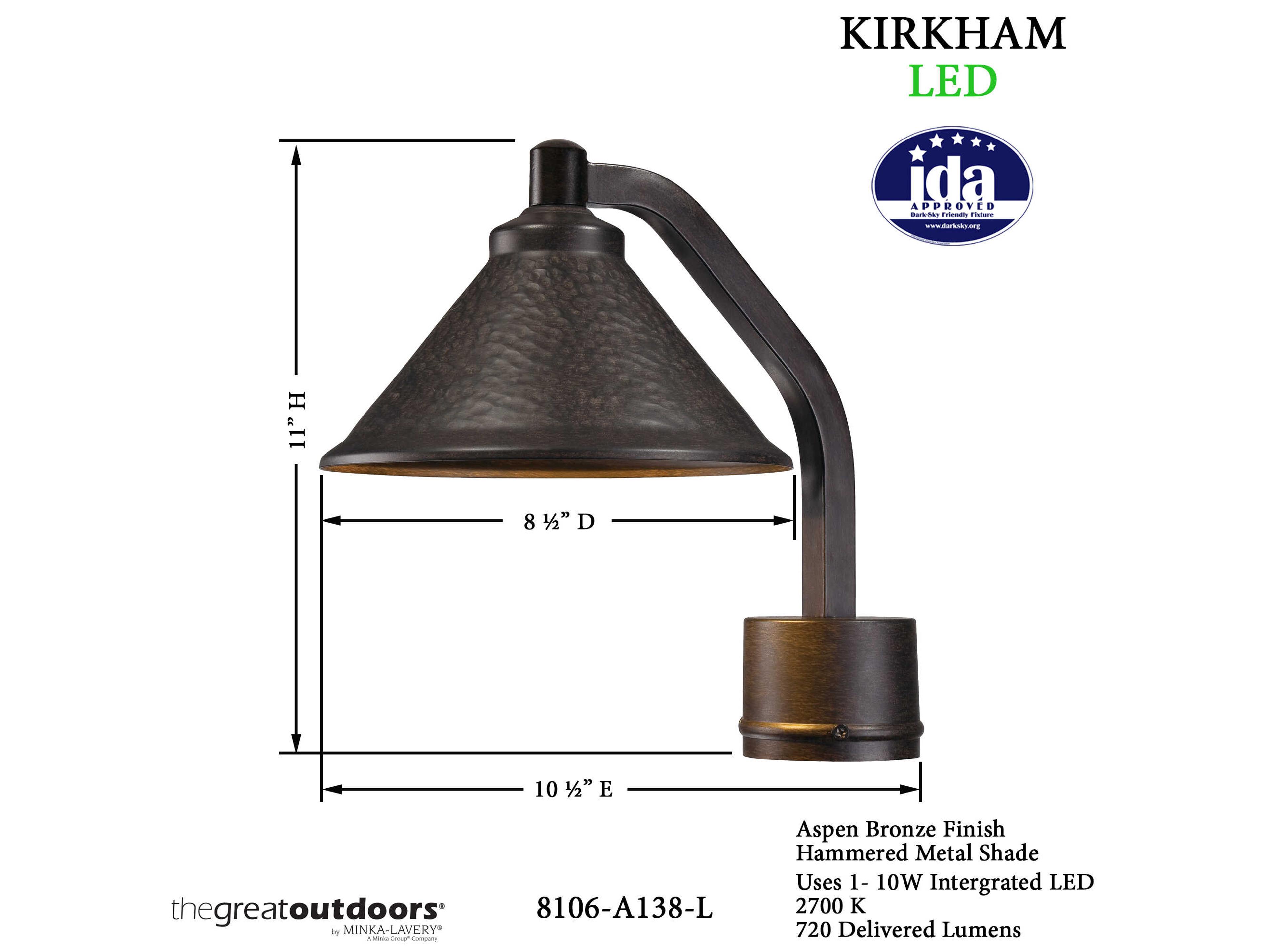 Minka Lavery Kirkham 1 - Light Outdoor Post Light