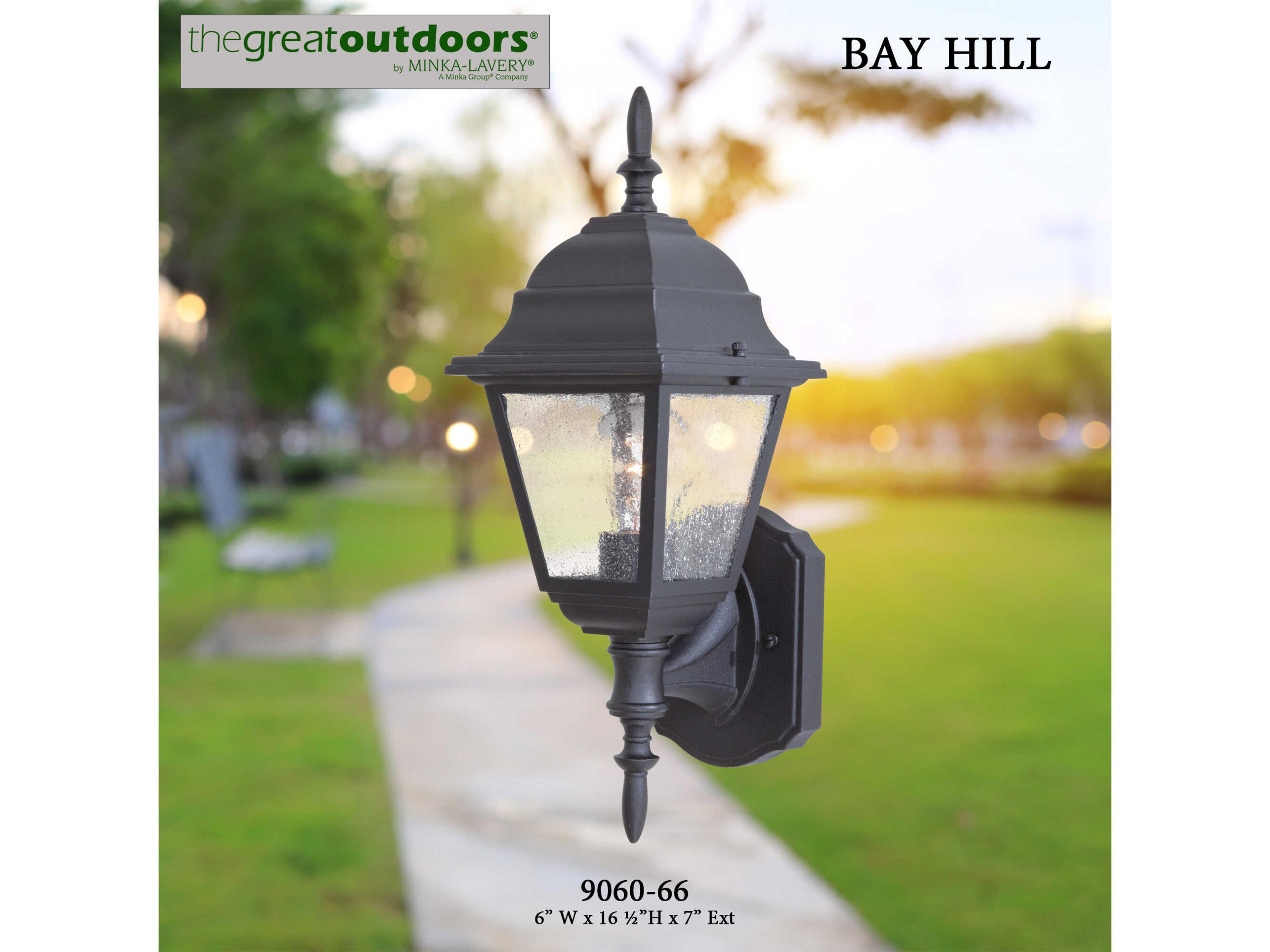 Minka Lavery Bay Hill Glass Outdoor Wall Light