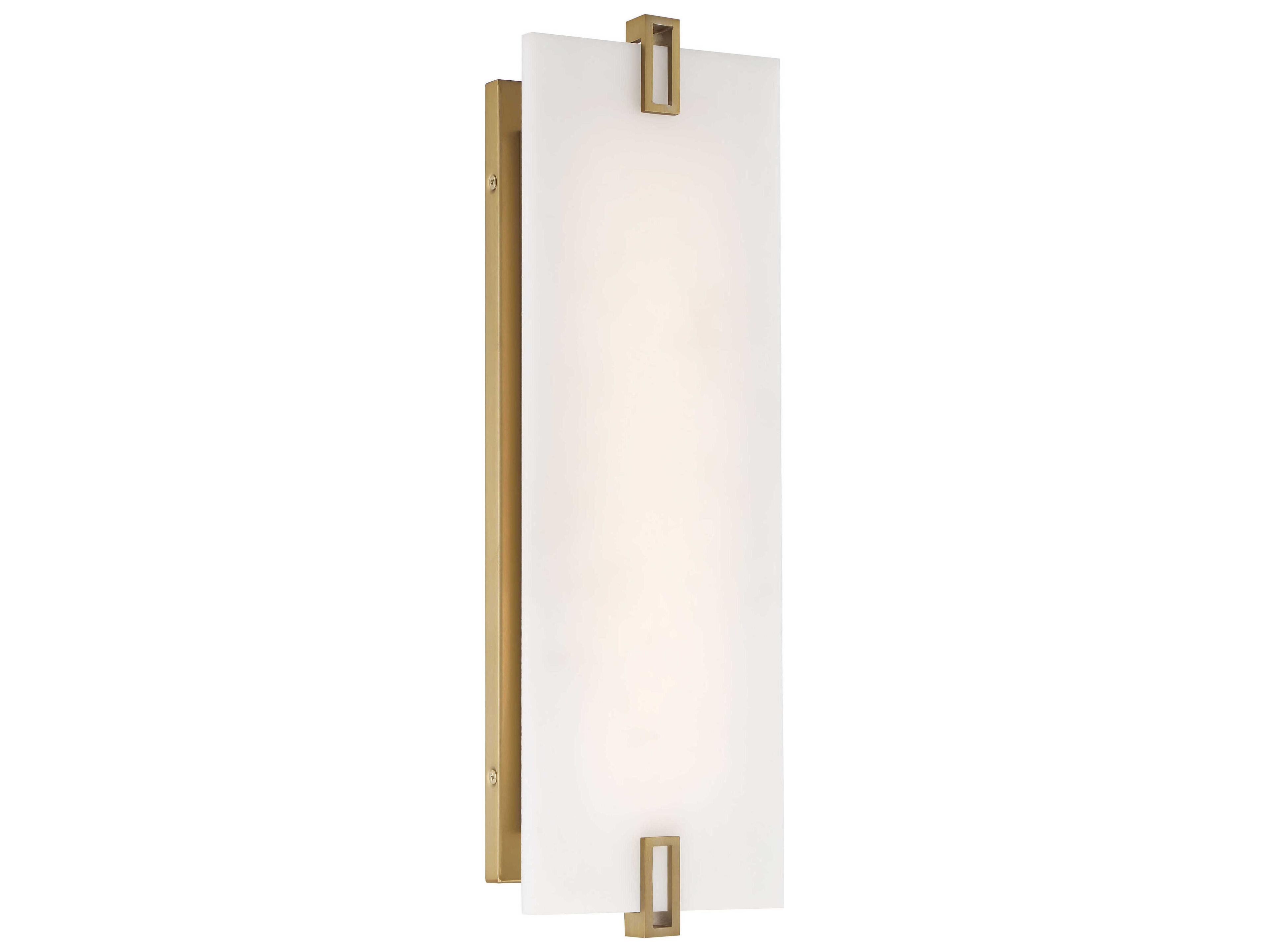 Aizen 1-Light Soft Brass LED Wall Sconce