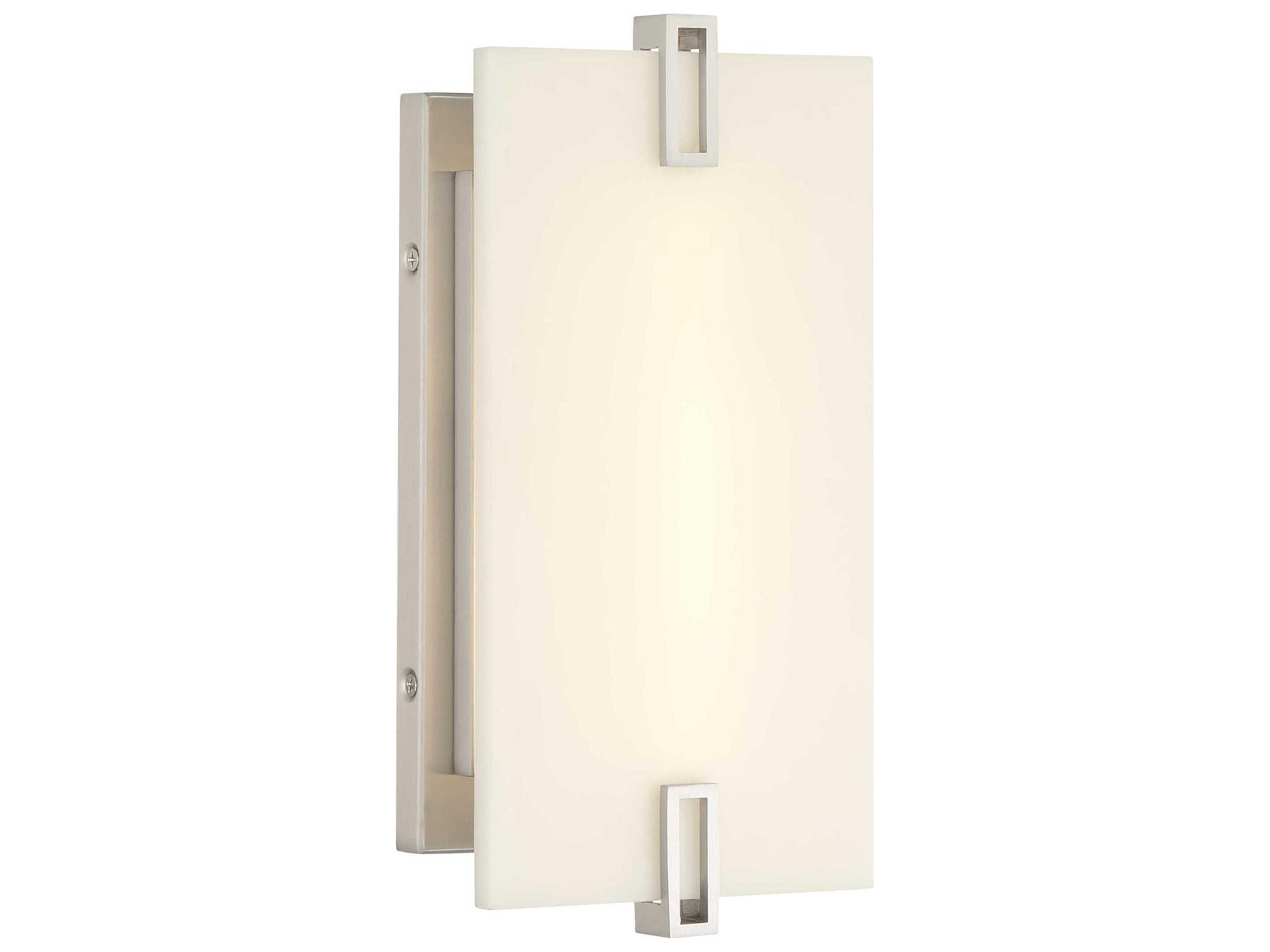 Alzen 1-Light Brushed Nickel Wall Sconce