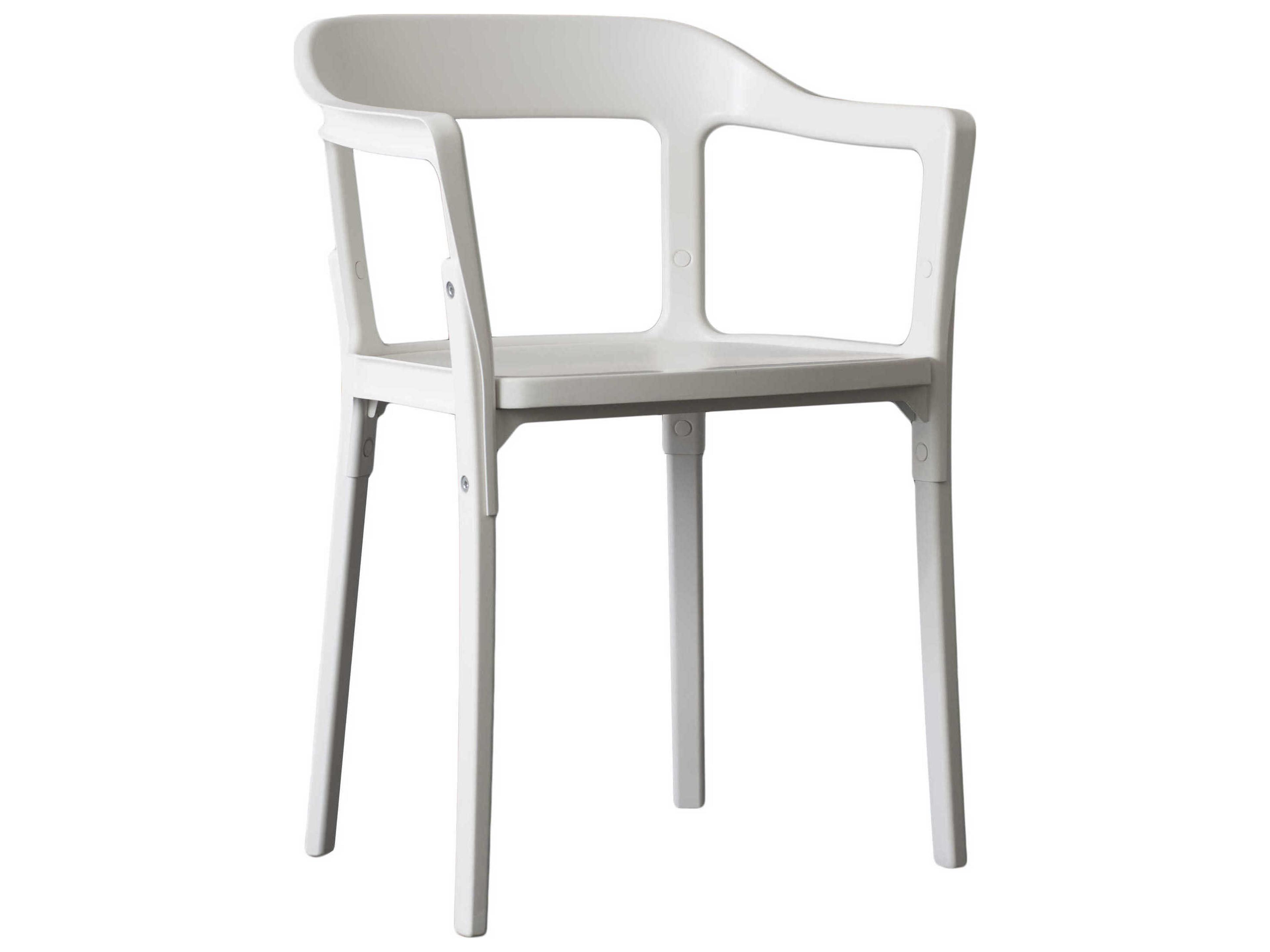 Magis Steelwood Beech Wood Arm Dining Chair