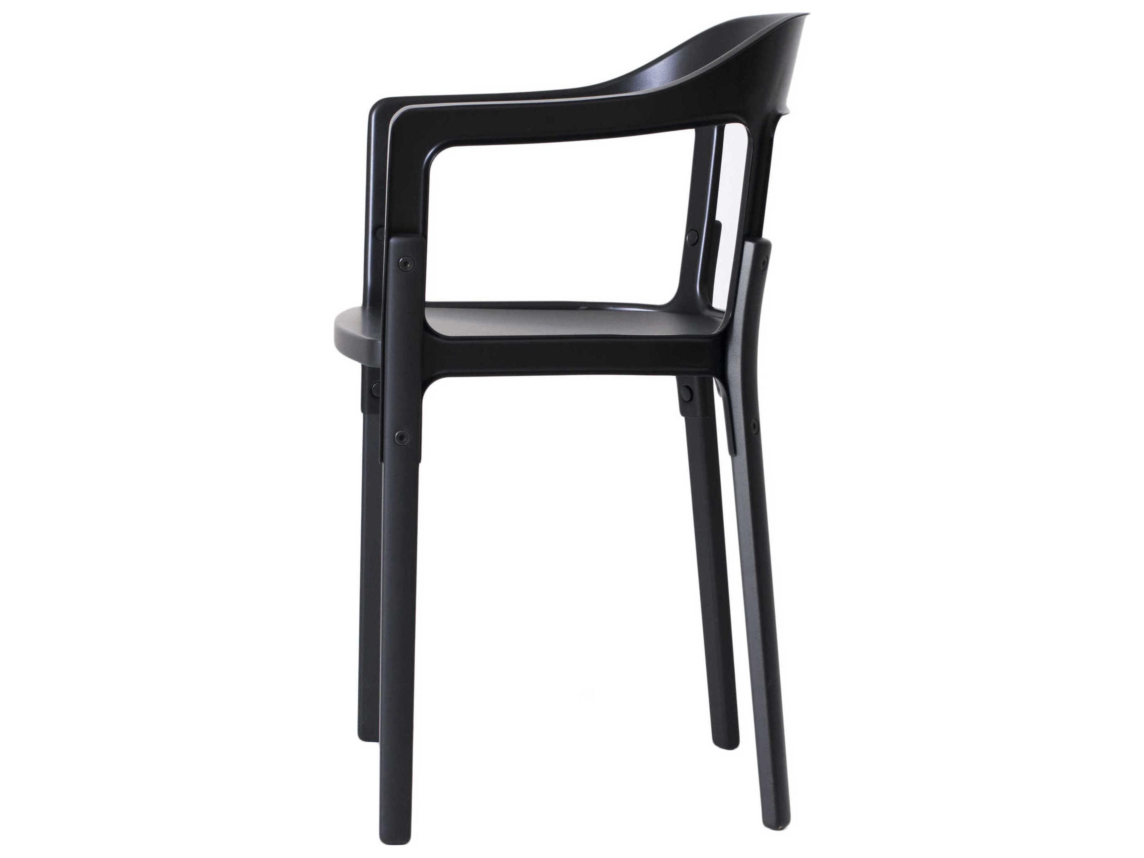 Magis Steelwood Beech Wood Arm Dining Chair