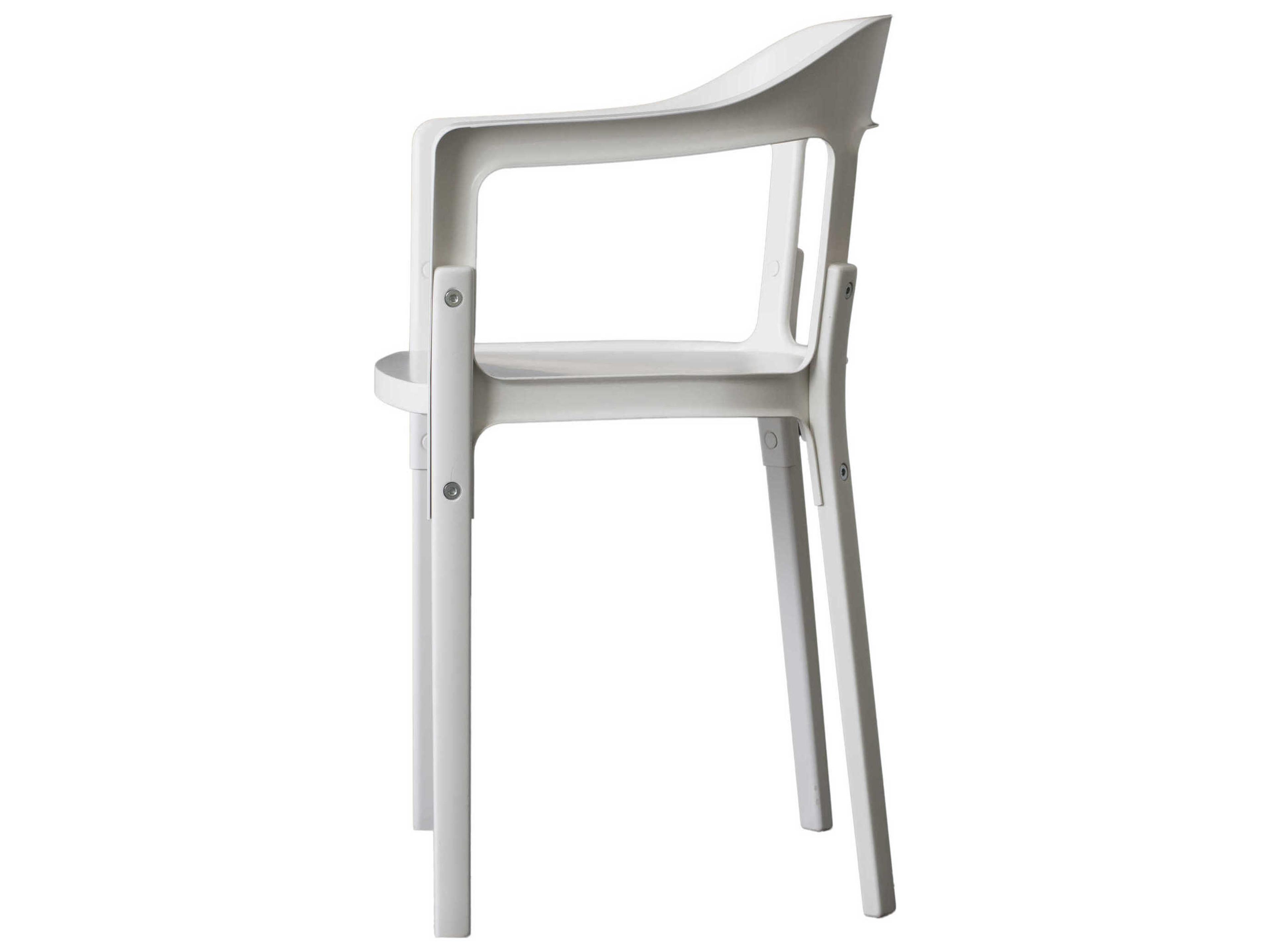 Magis Steelwood Beech Wood Arm Dining Chair