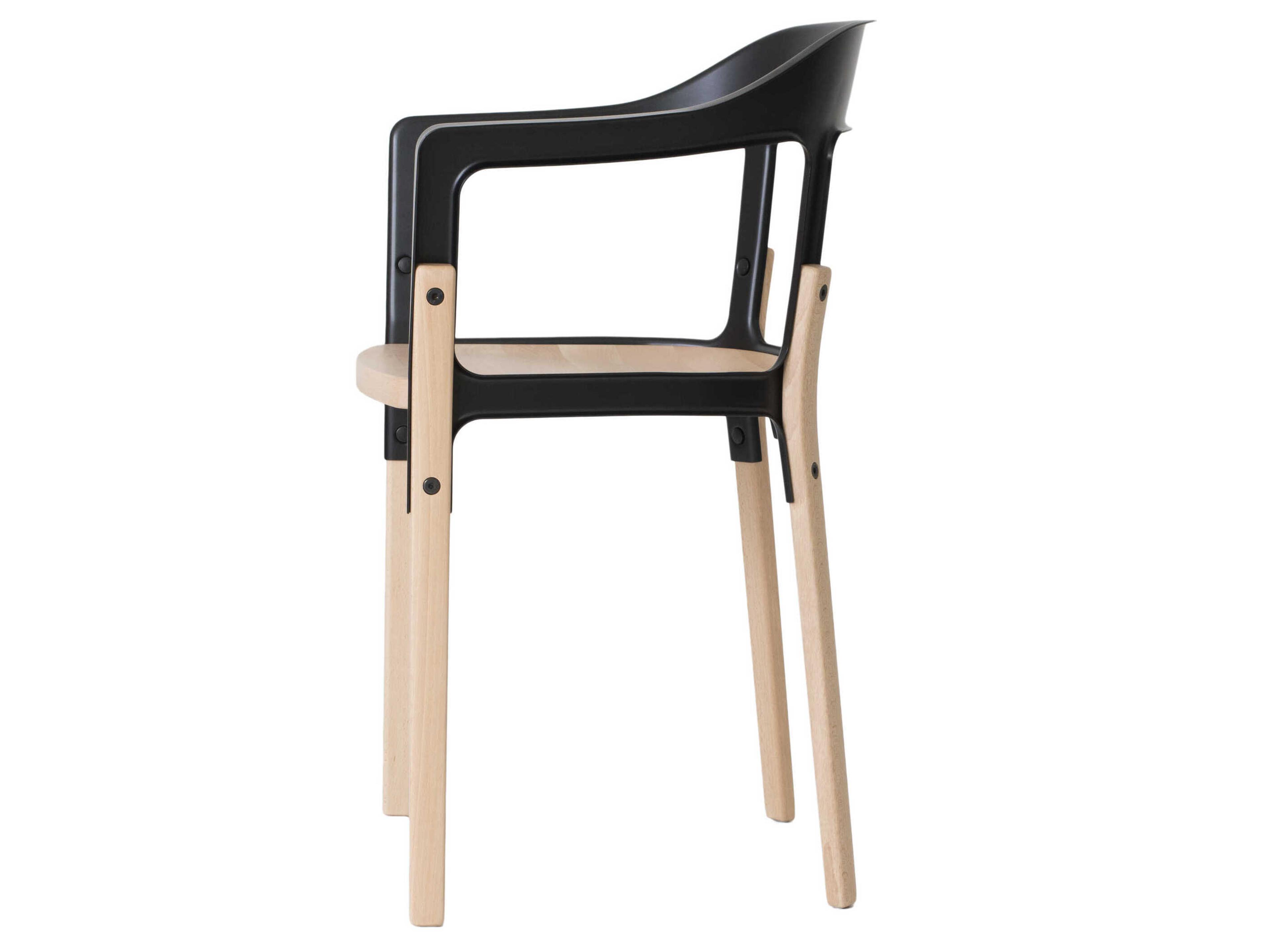 Magis Steelwood Beech Wood Arm Dining Chair