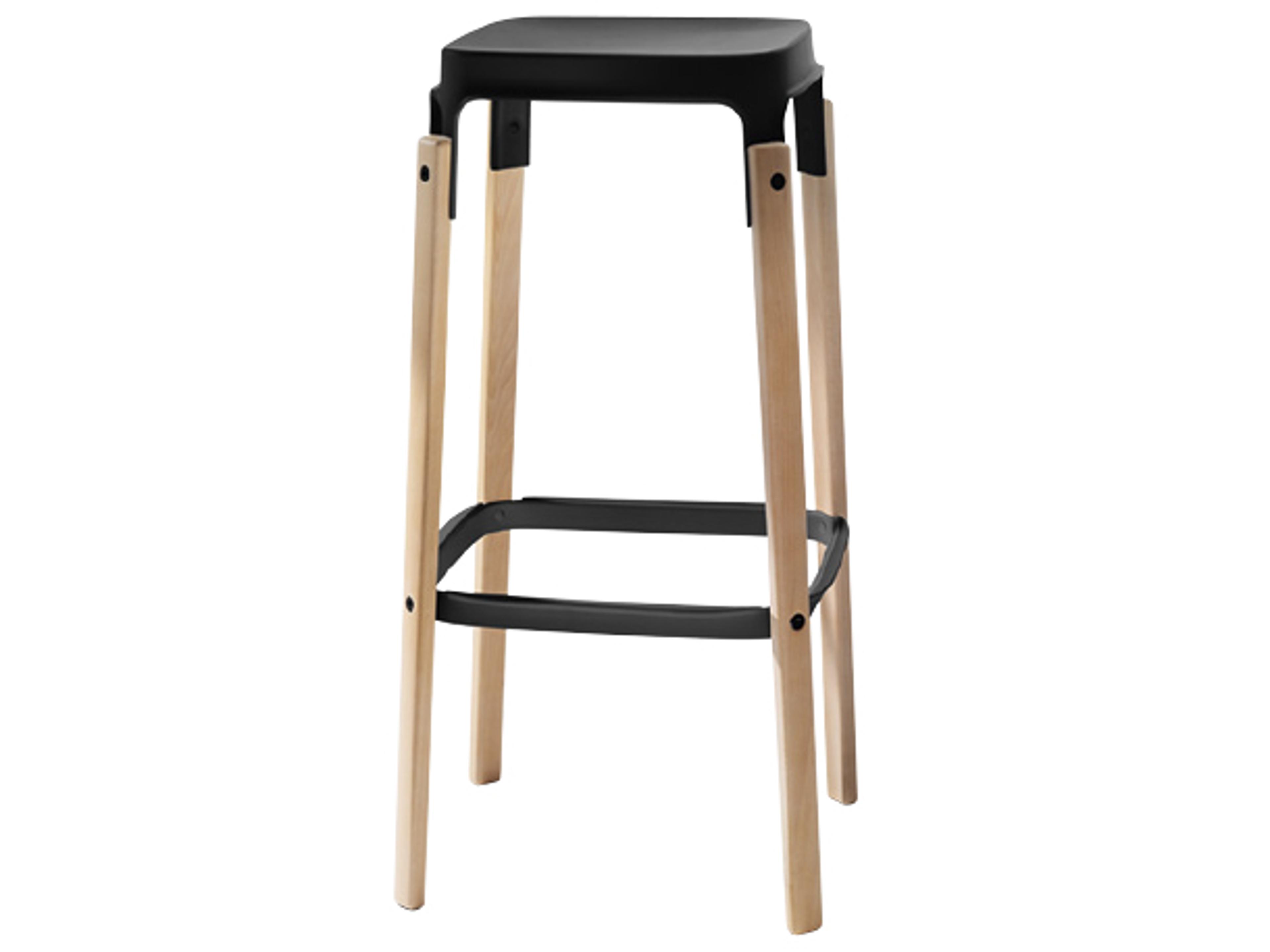 Magis Steelwood Beech Wood Bar Stool