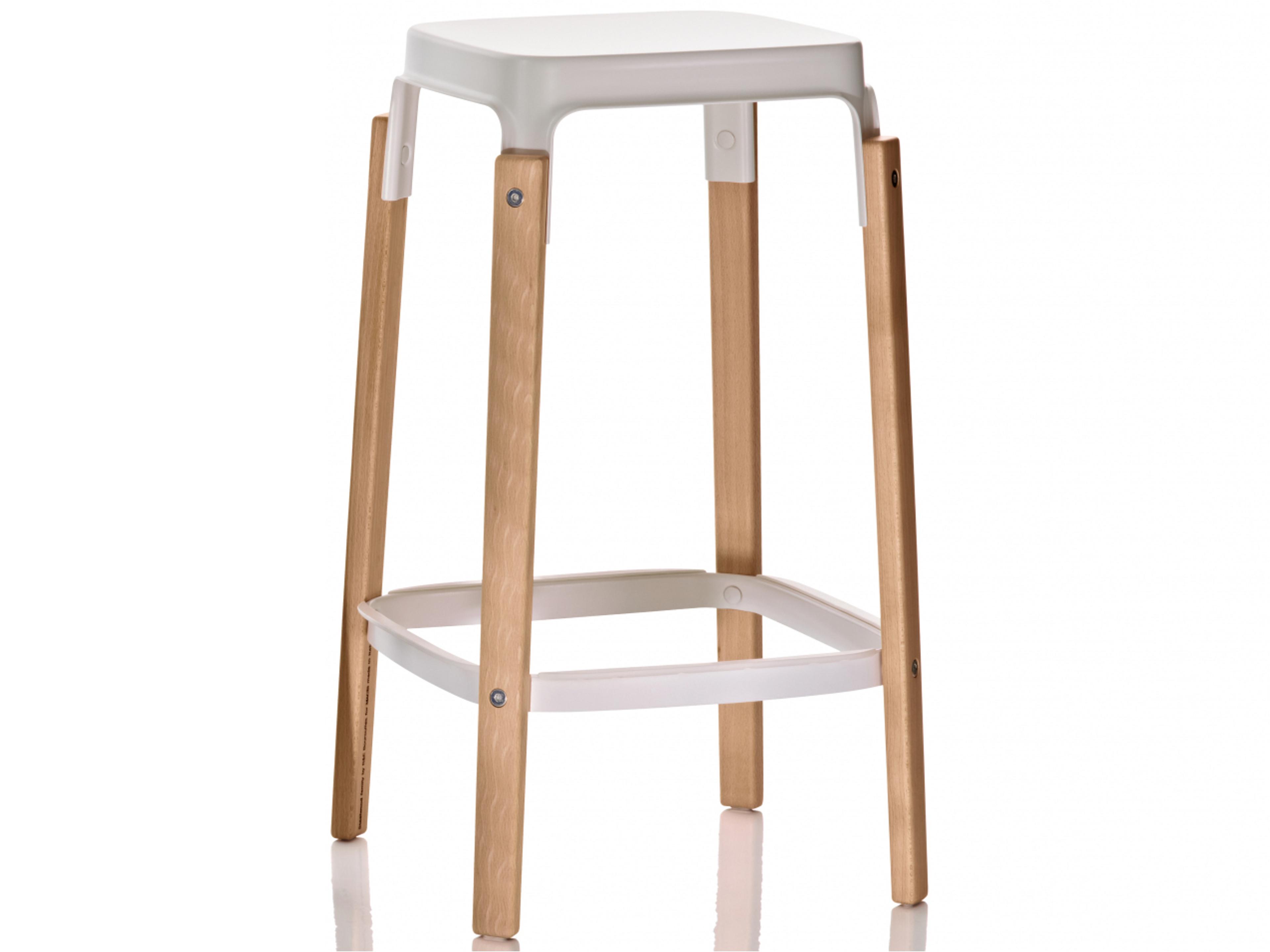 Steelwood Beech Wood Bar Stool