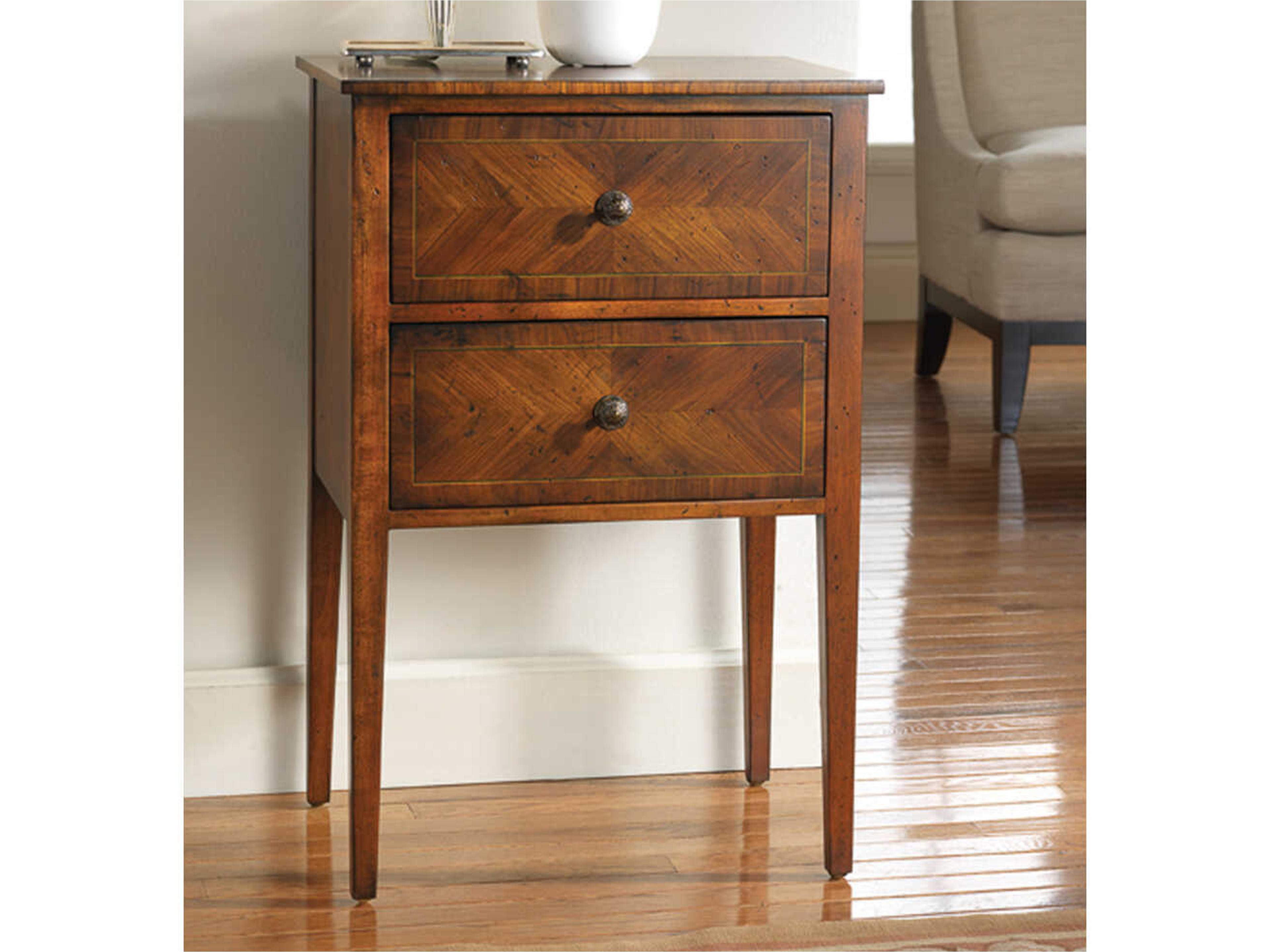 Continental Brown Mahogany Wood Accent Chest