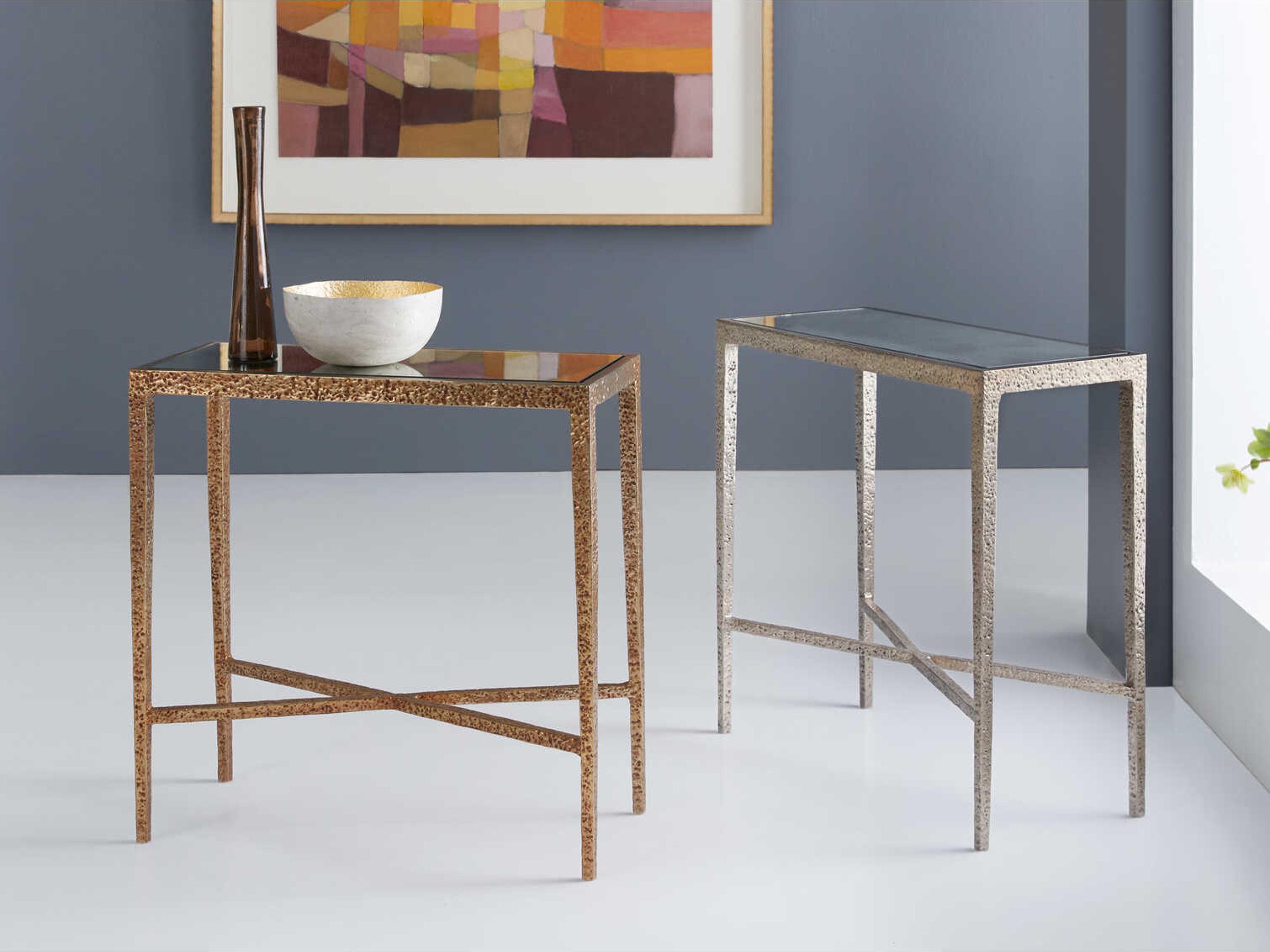 Modern History Home Antique Aluminum End Table