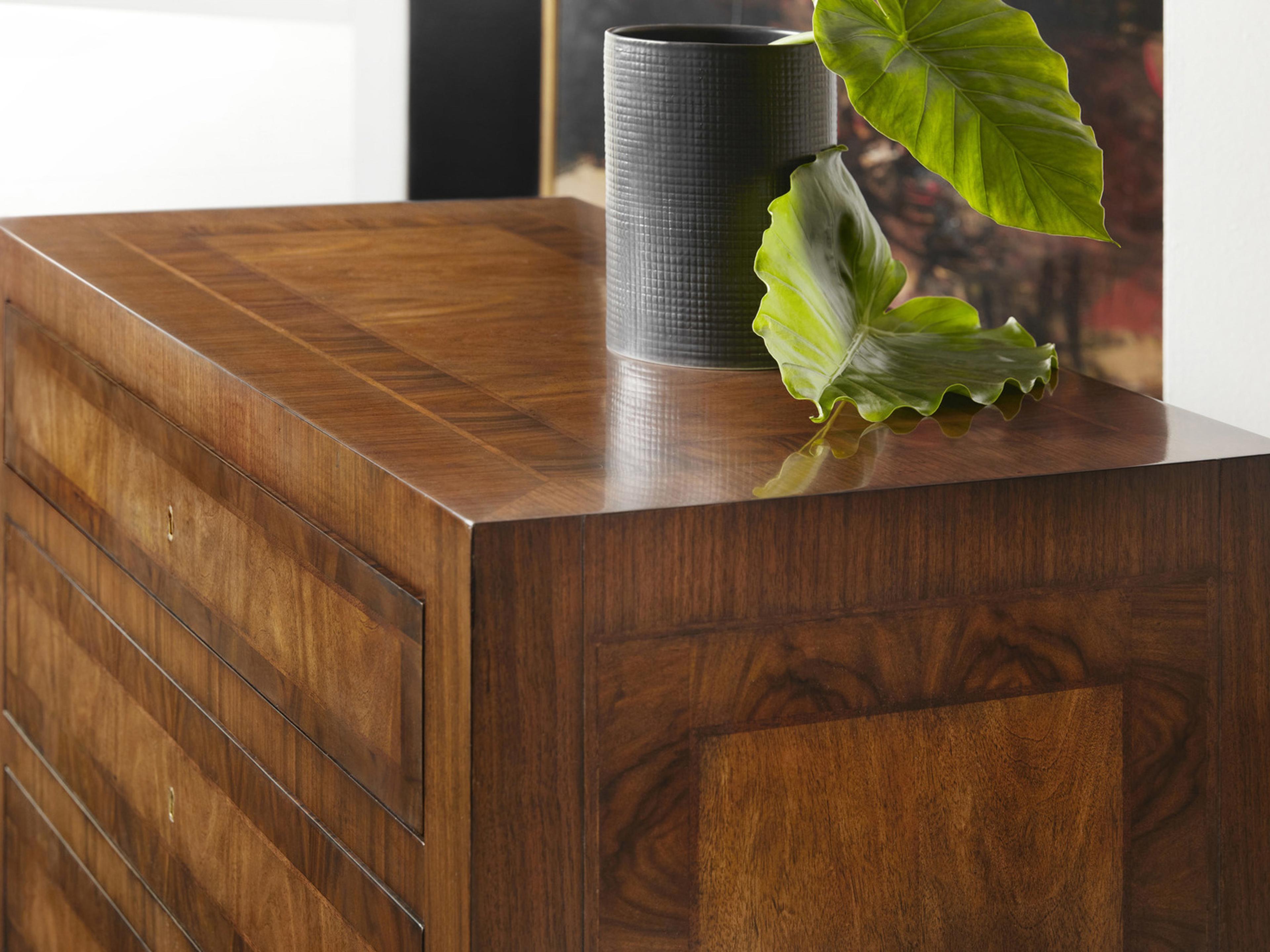 Modern History Home Verona Brown Mahogany Wood Accent Chest