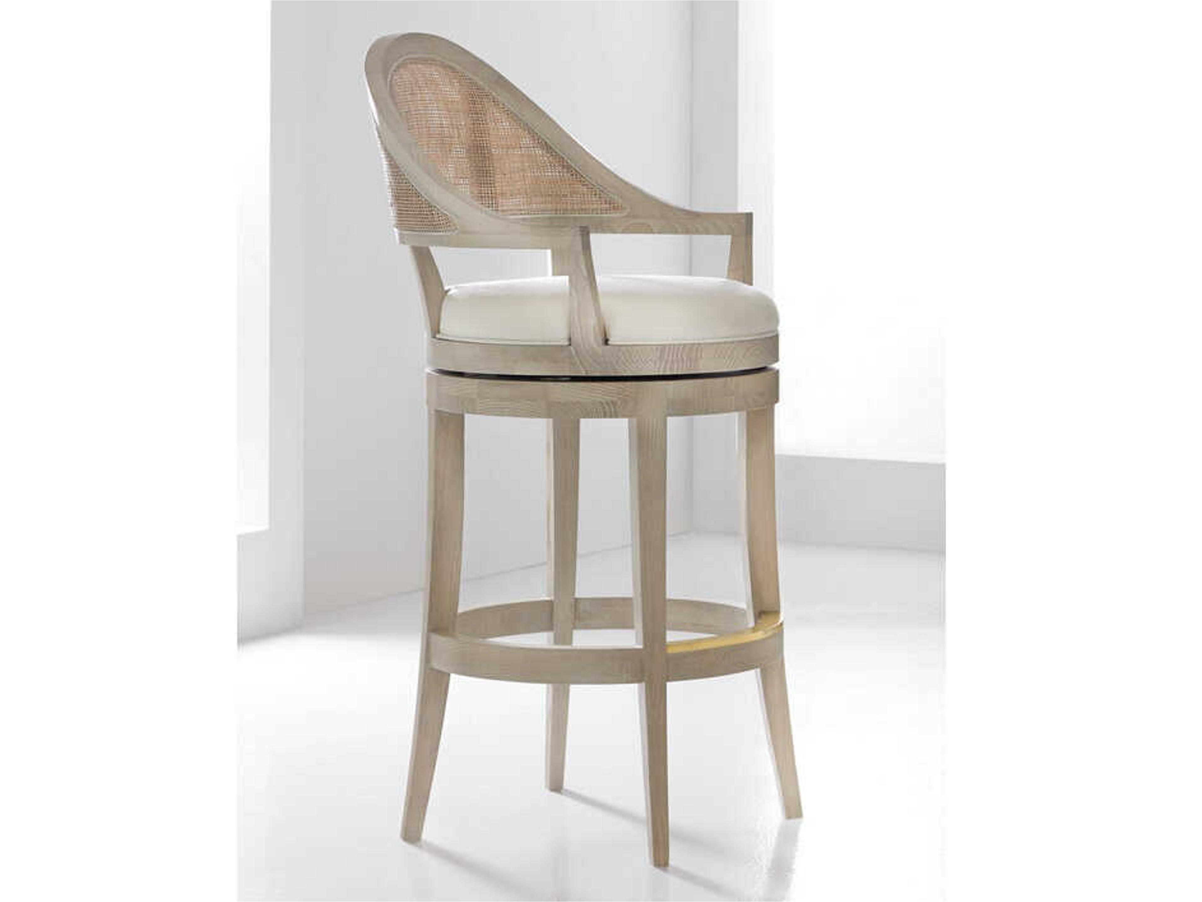 Lyon Ashe Upholstered Swivel Bar Stool
