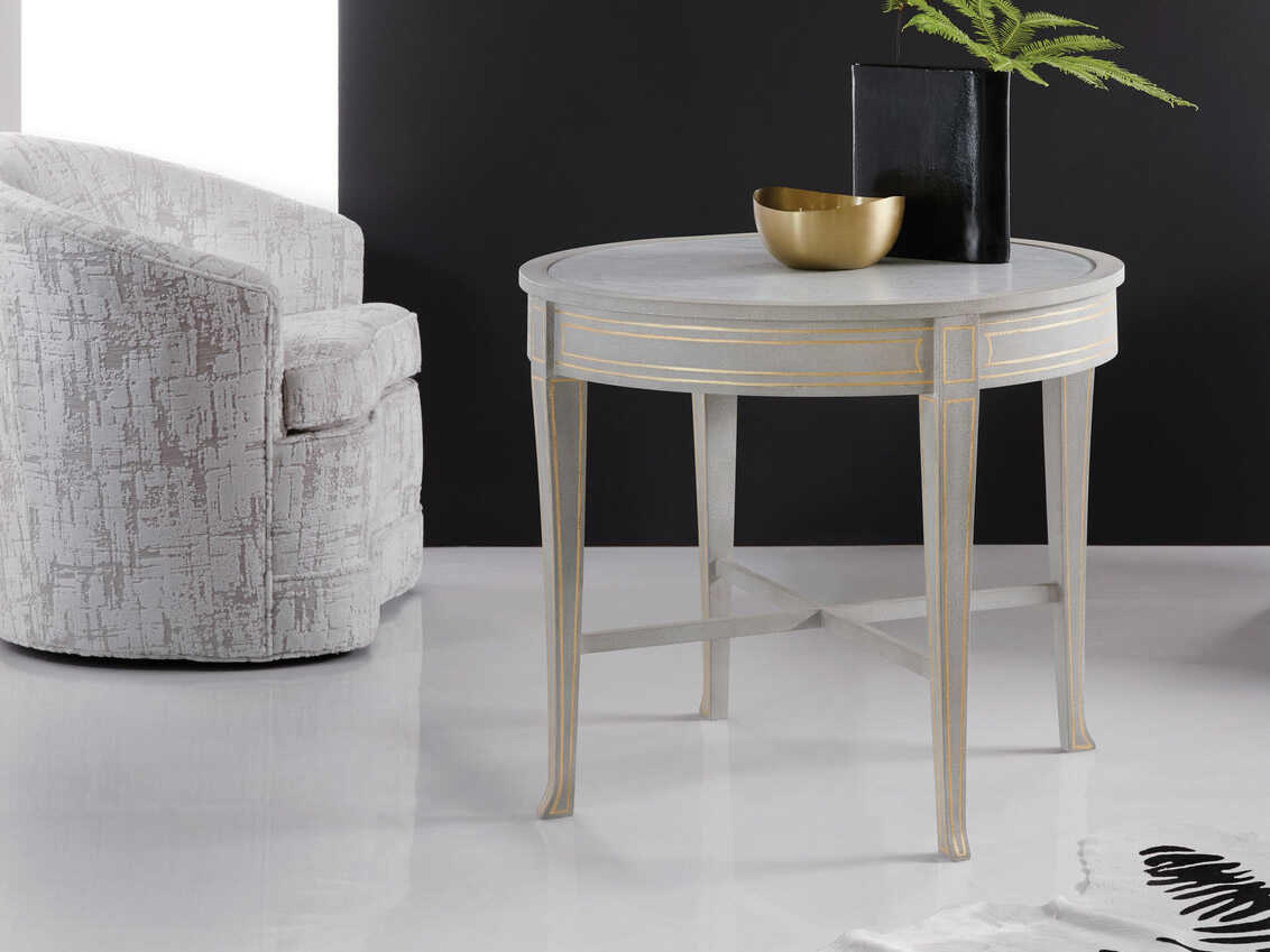 Modern History Home Ryn Round Marble End Table