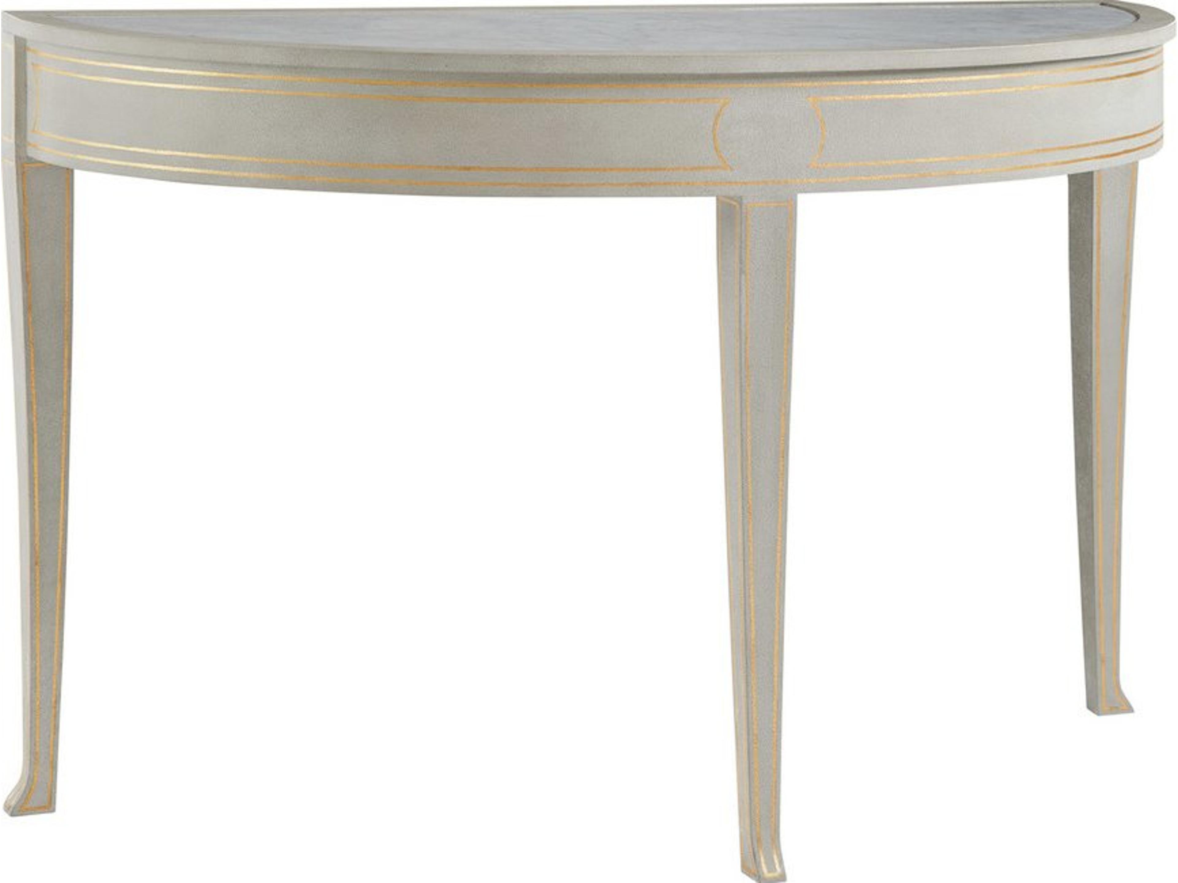Demilune Wood Console Table