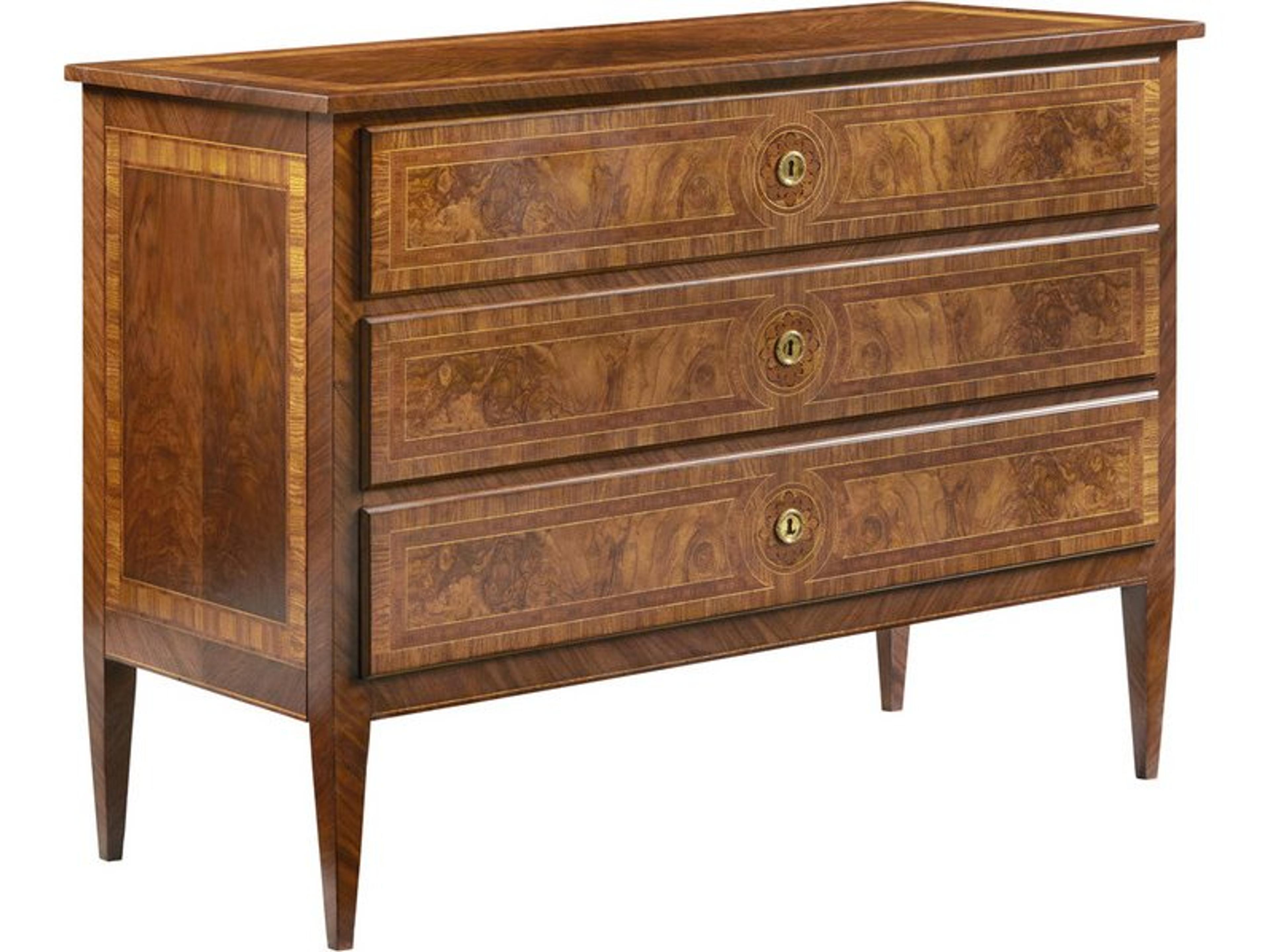 Bezier Brown Burlwood Accent Chest