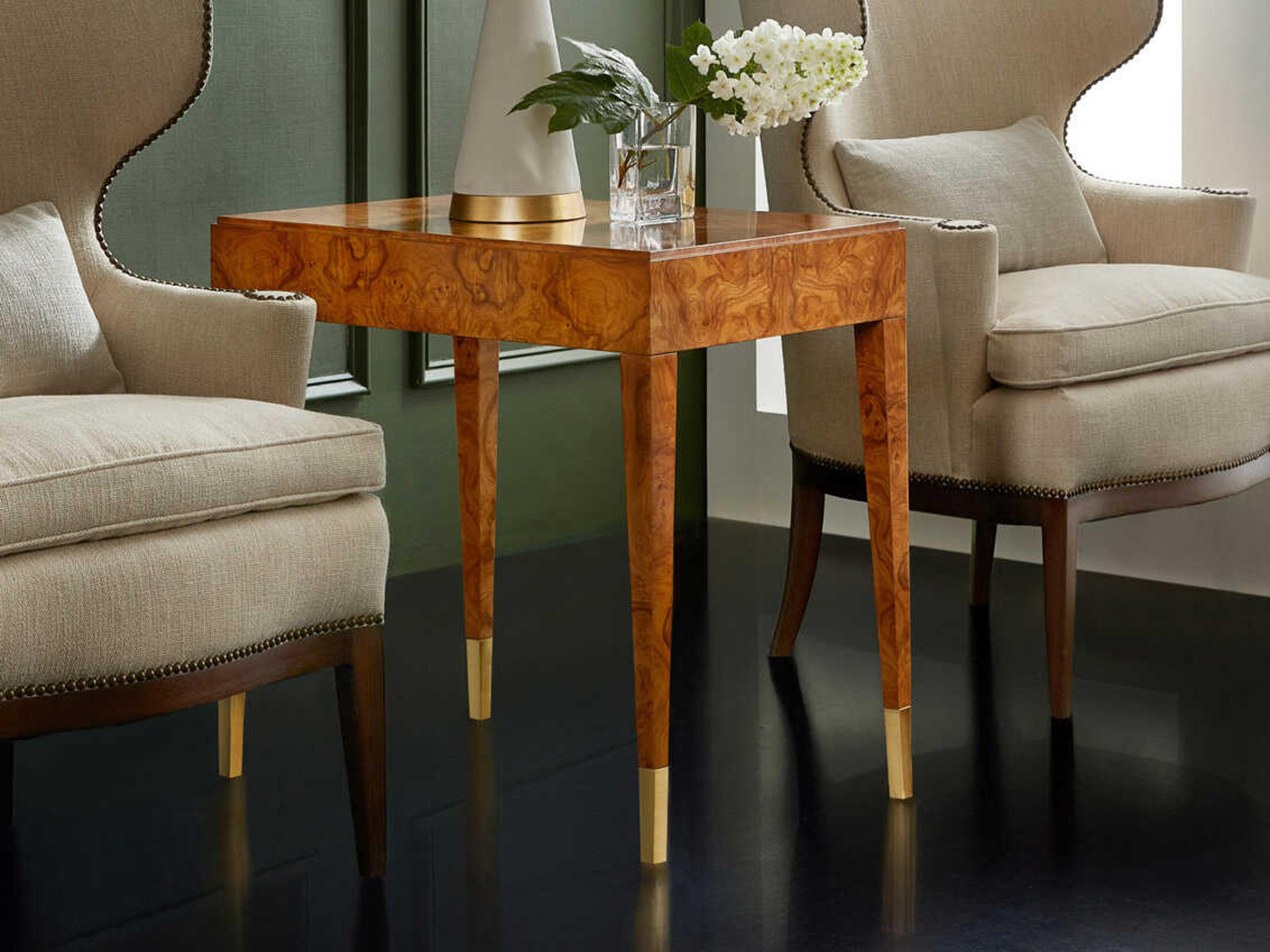 Modern History Home Salena Rectangular Wood End Table