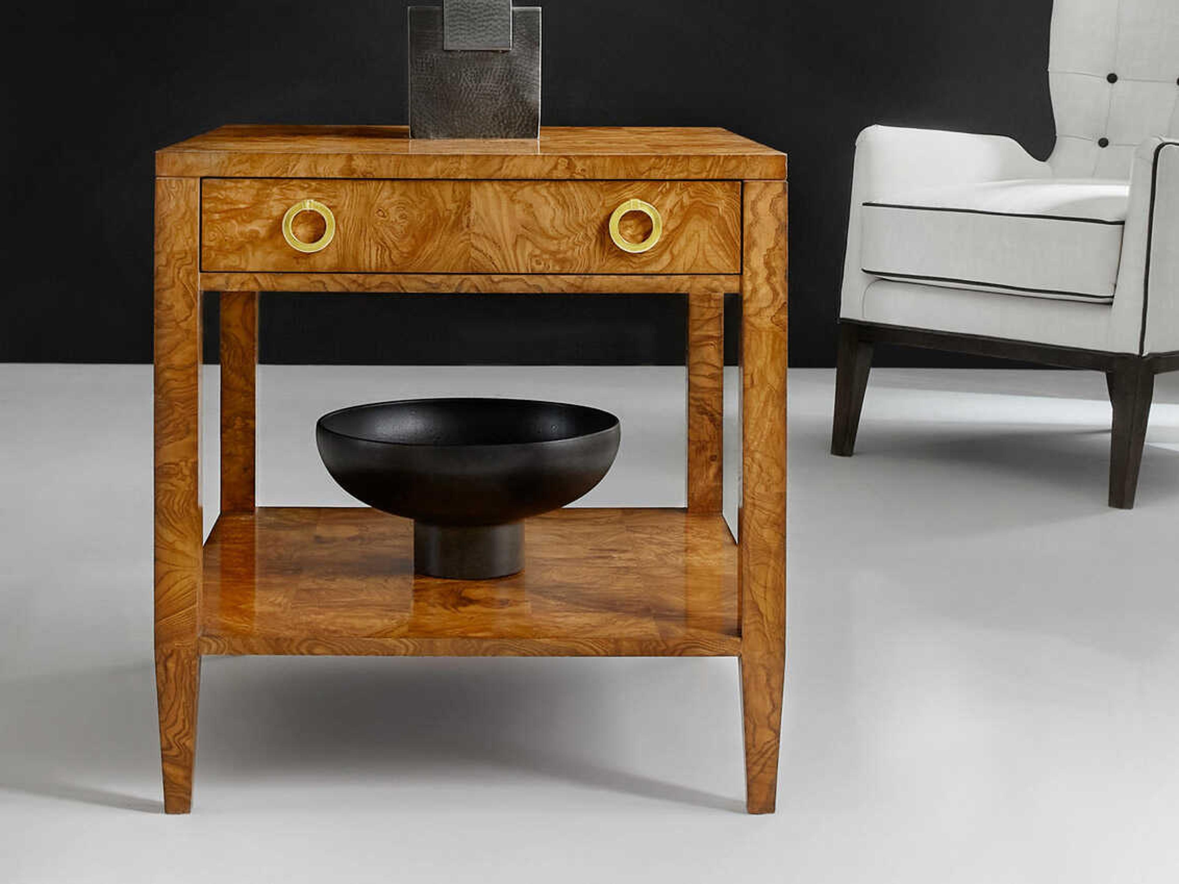 Olive Ashe Rectangular Wood End Table